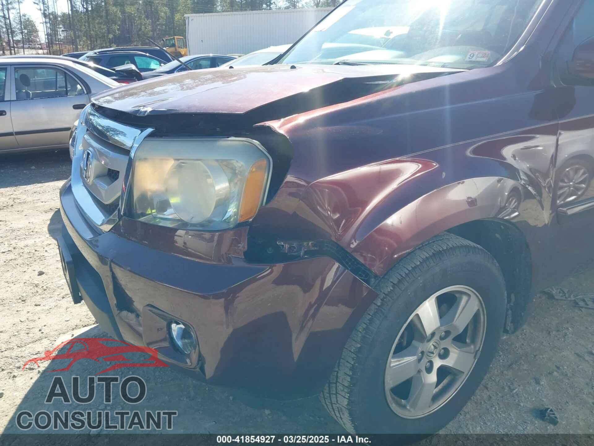 HONDA PILOT 2011 - 5FNYF4H76BB024124