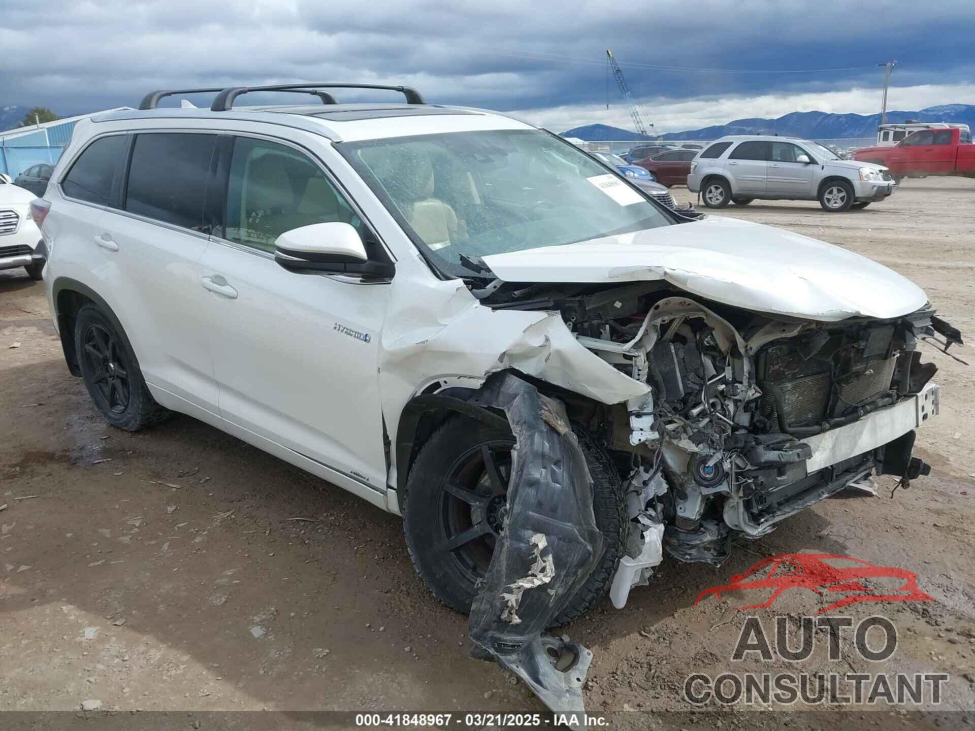 TOYOTA HIGHLANDER HYBRID 2016 - 5TDDCRFH7GS018352