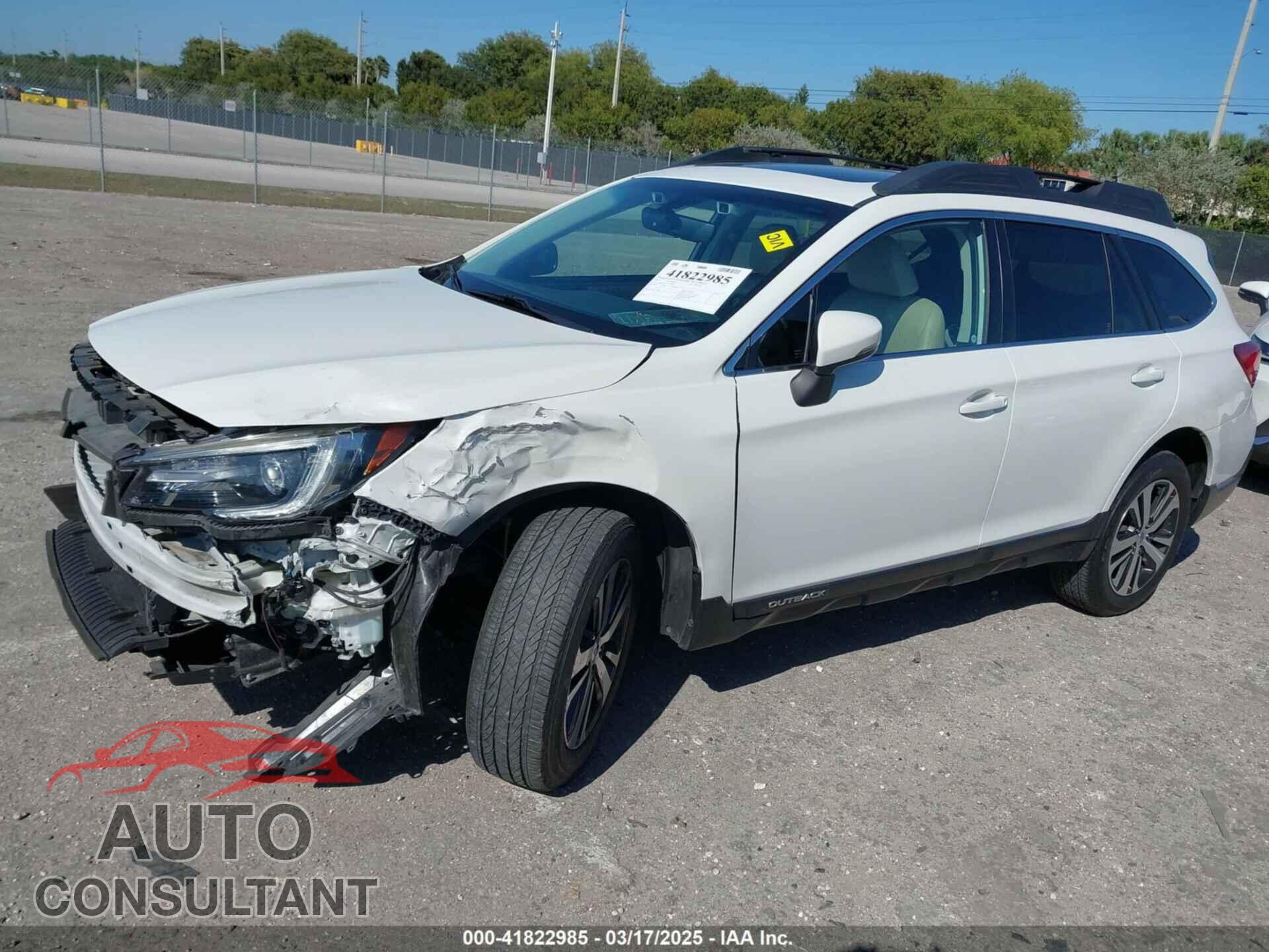SUBARU OUTBACK 2018 - 4S4BSANC5J3259686