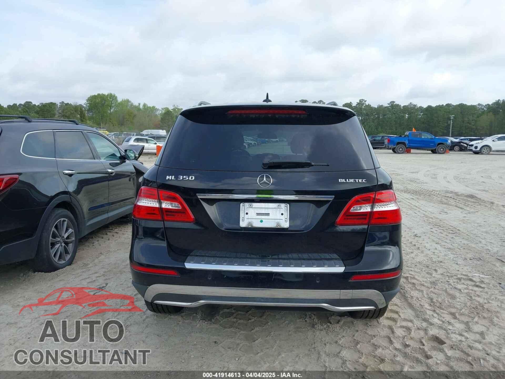MERCEDES-BENZ ML 350 BLUETEC 2012 - 4JGDA2EB3CA007796