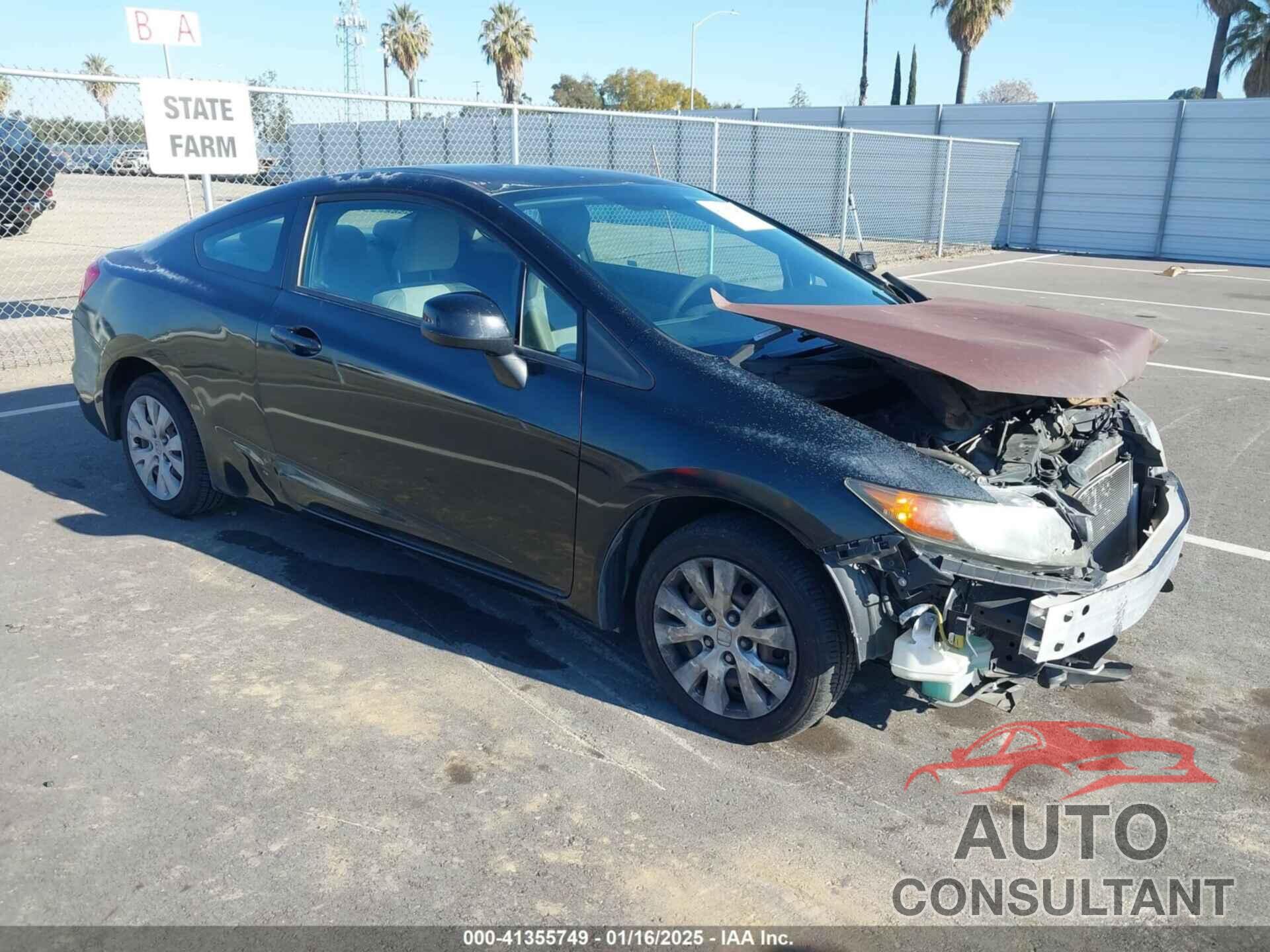 HONDA CIVIC 2012 - 2HGFG3B54CH525032