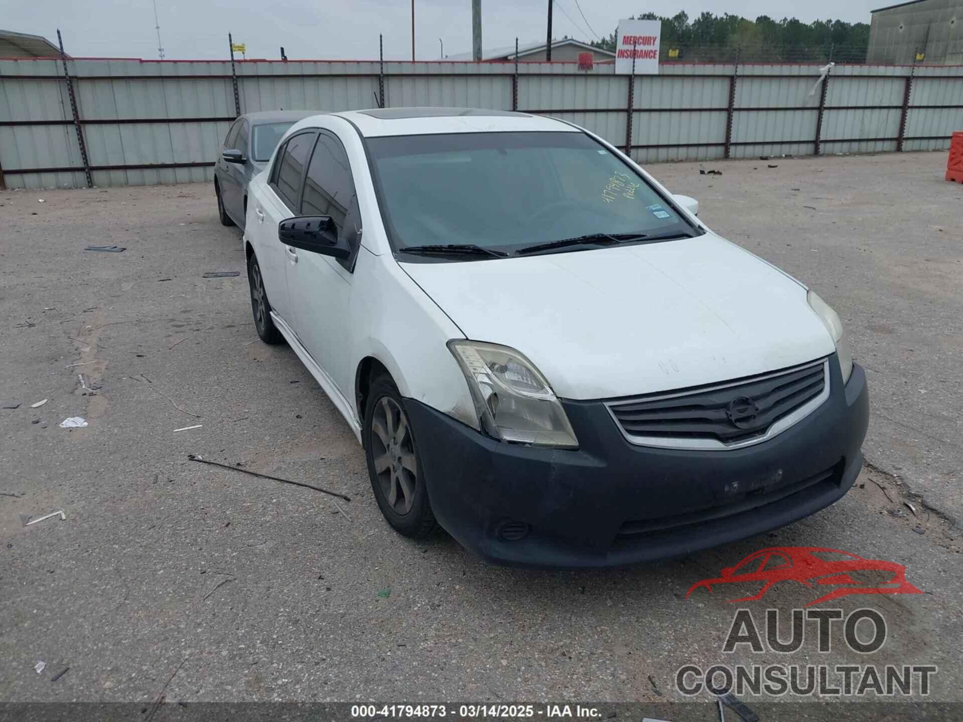 NISSAN SENTRA 2012 - 3N1AB6AP1CL674214