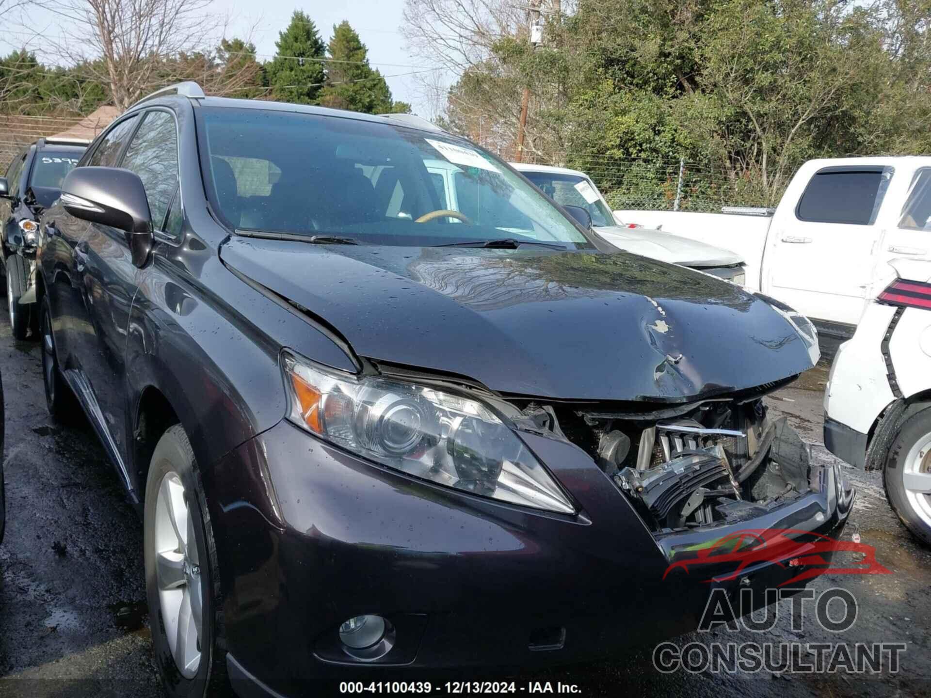 LEXUS RX 350 2010 - 2T2BK1BA8AC053529