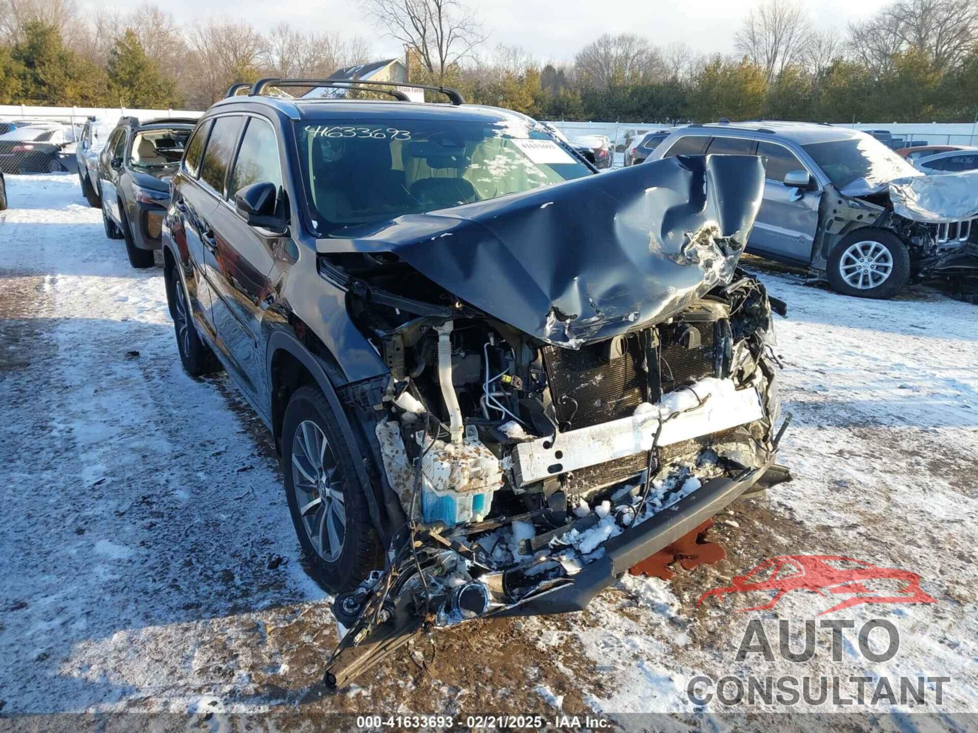 TOYOTA HIGHLANDER 2017 - 5TDJZRFH6HS389067