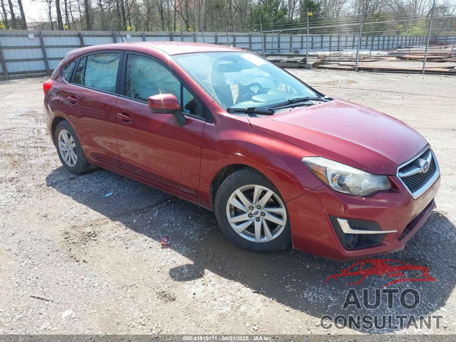 SUBARU IMPREZA 2016 - JF1GPAB66G8317526