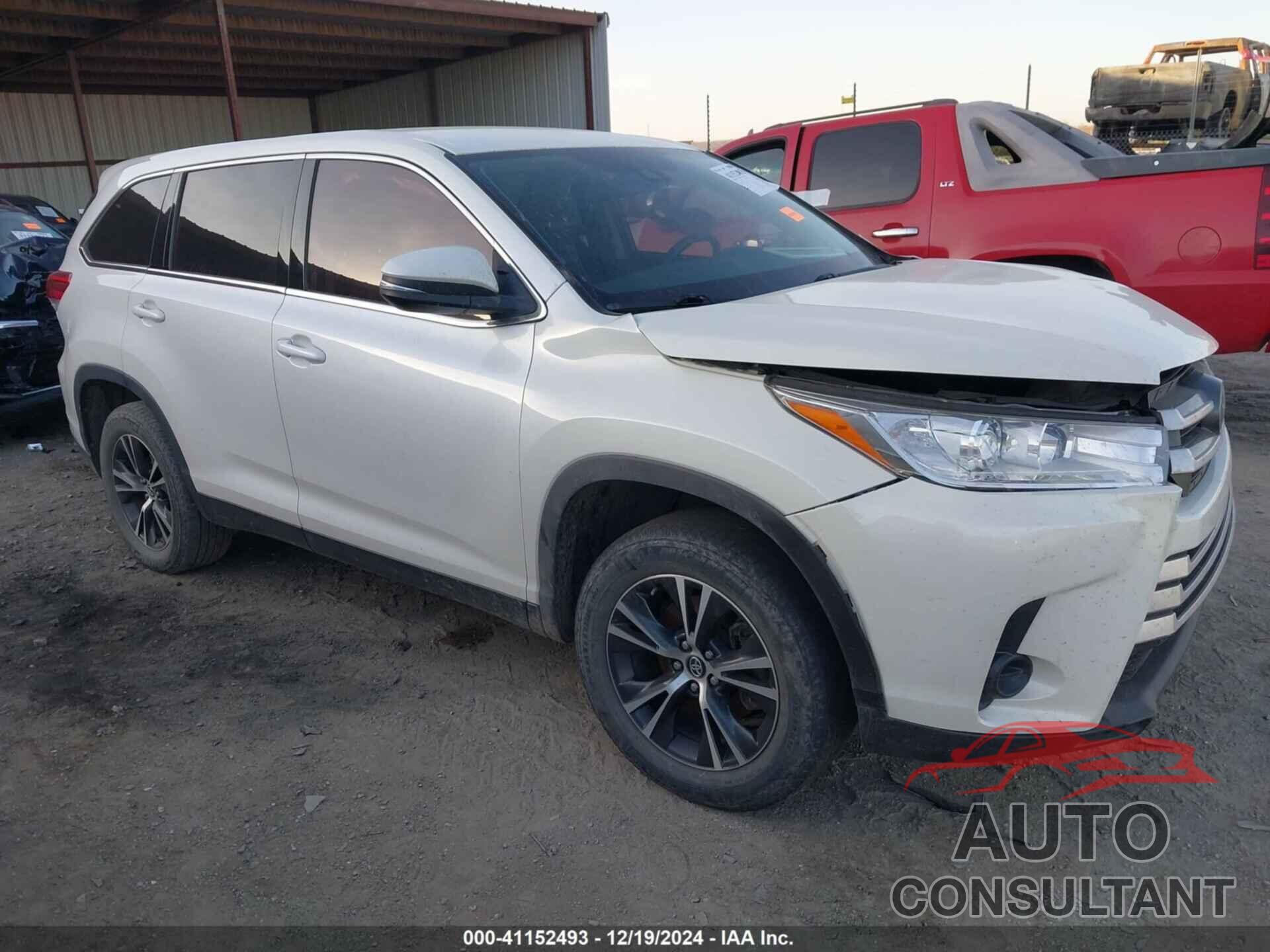 TOYOTA HIGHLANDER 2019 - 5TDZZRFH4KS313051