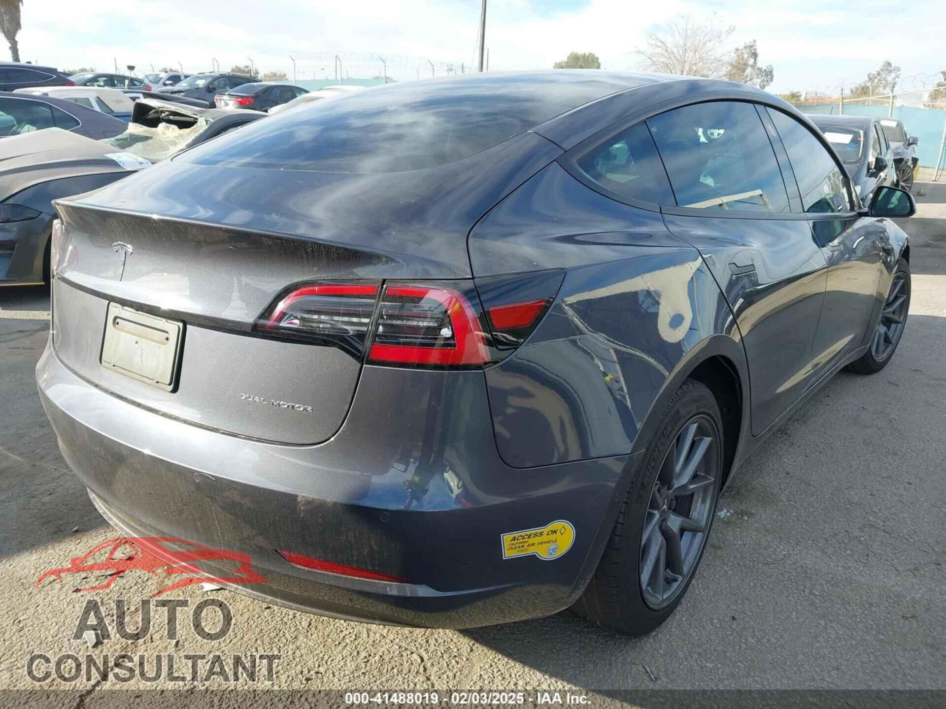 TESLA MODEL 3 2022 - 5YJ3E1EB3NF199567