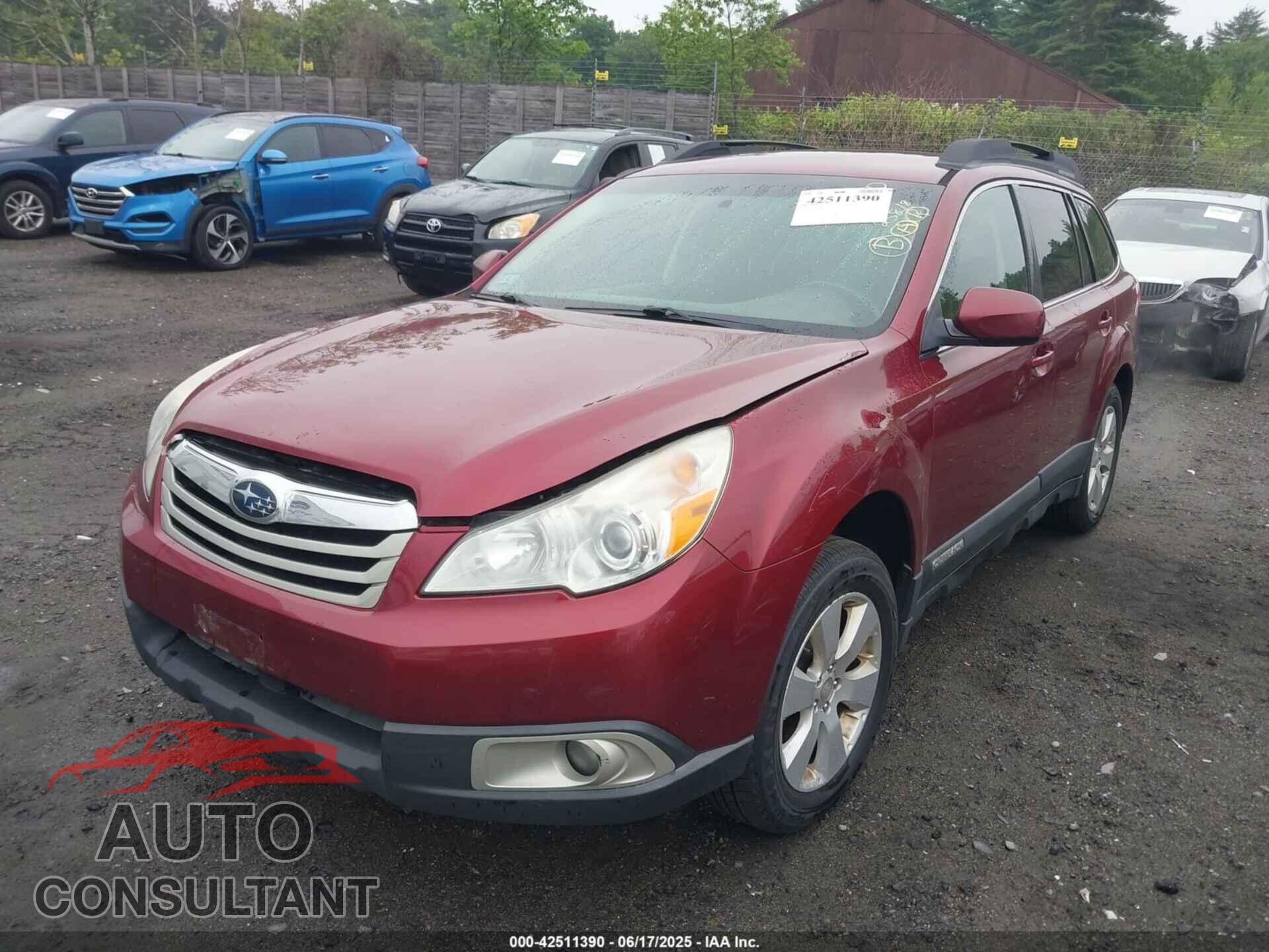 SUBARU OUTBACK 2012 - 4S4BRBCC9C3295372