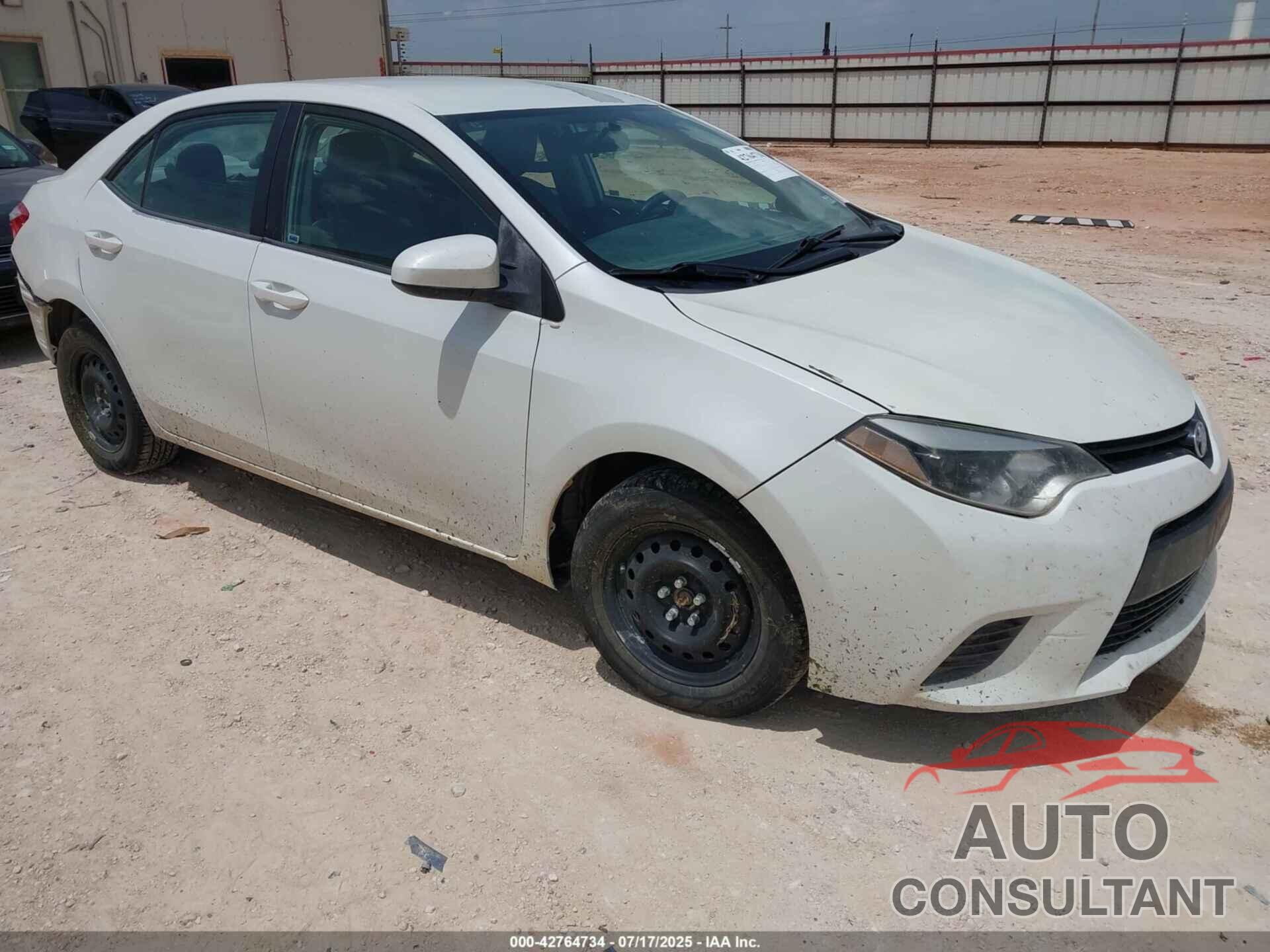TOYOTA COROLLA 2016 - 5YFBPRHE5GP530666