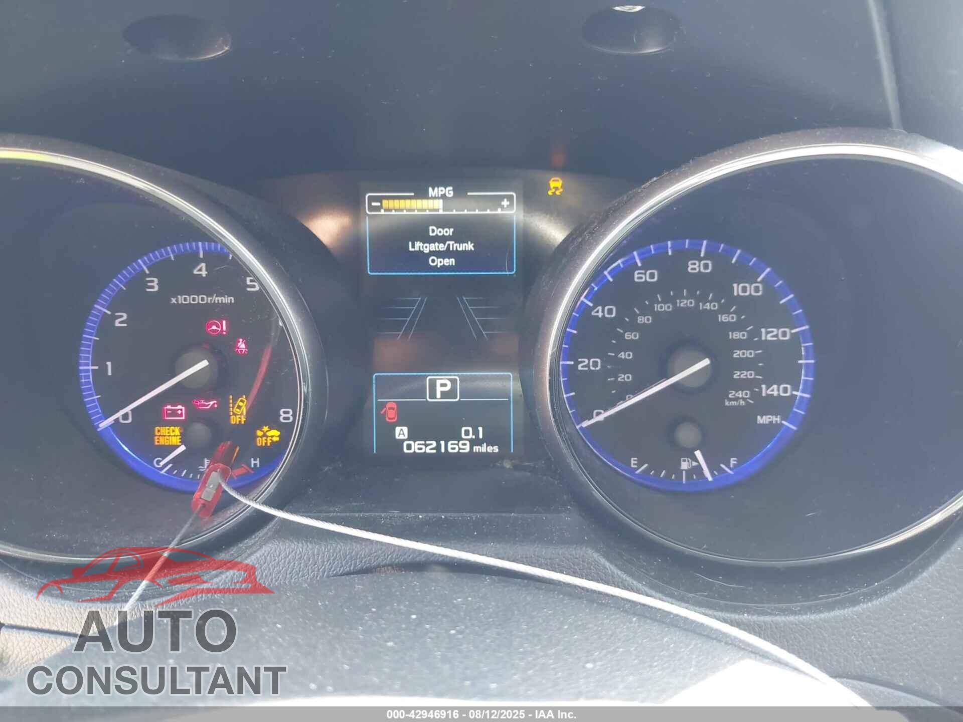 SUBARU OUTBACK 2015 - 4S4BSAFC8F3308336