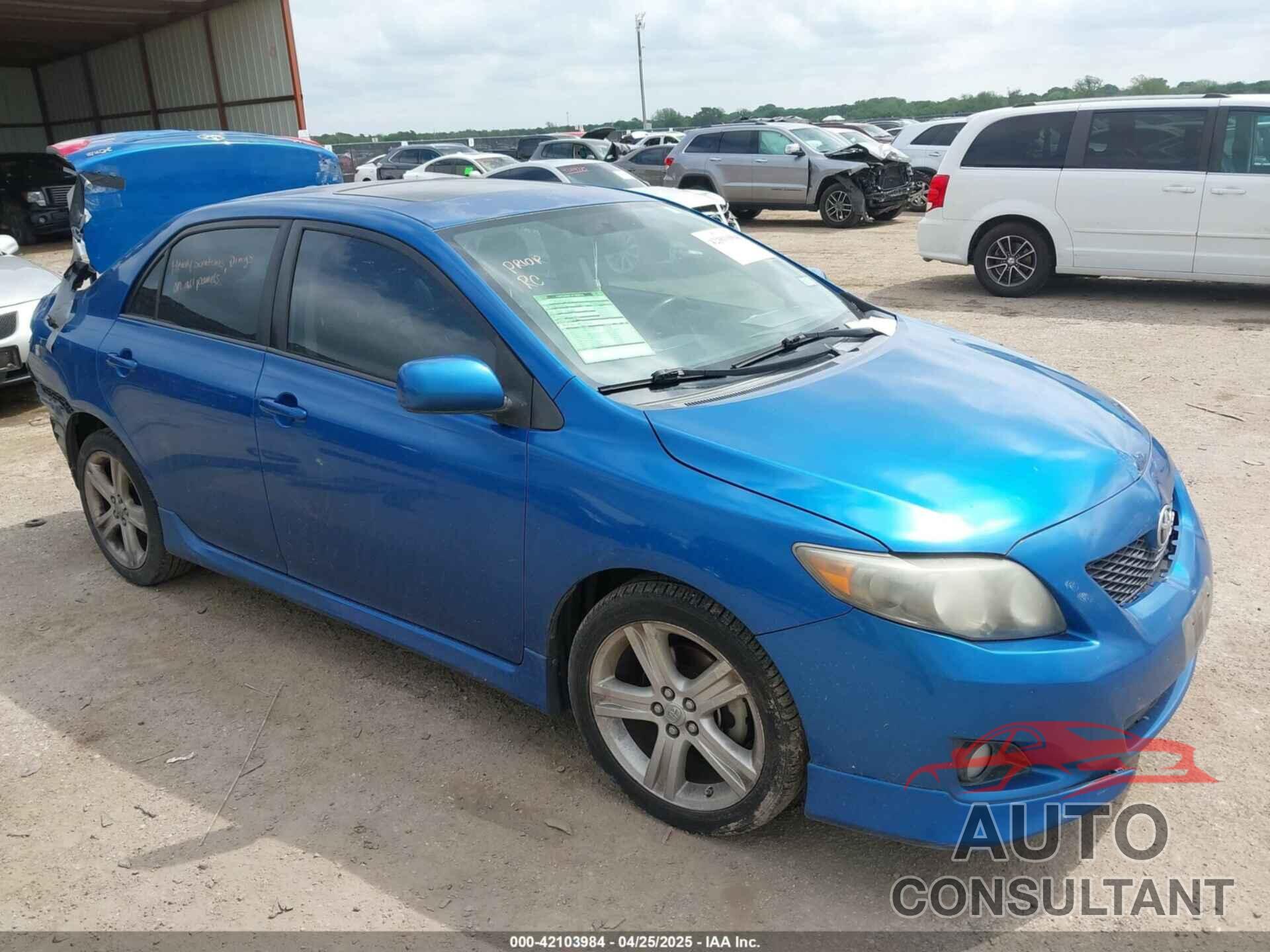 TOYOTA COROLLA 2009 - 1NXBE40E09Z104826