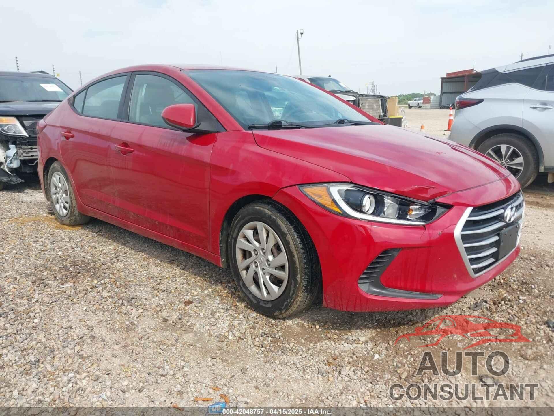 HYUNDAI ELANTRA 2017 - 5NPD74LF9HH193512