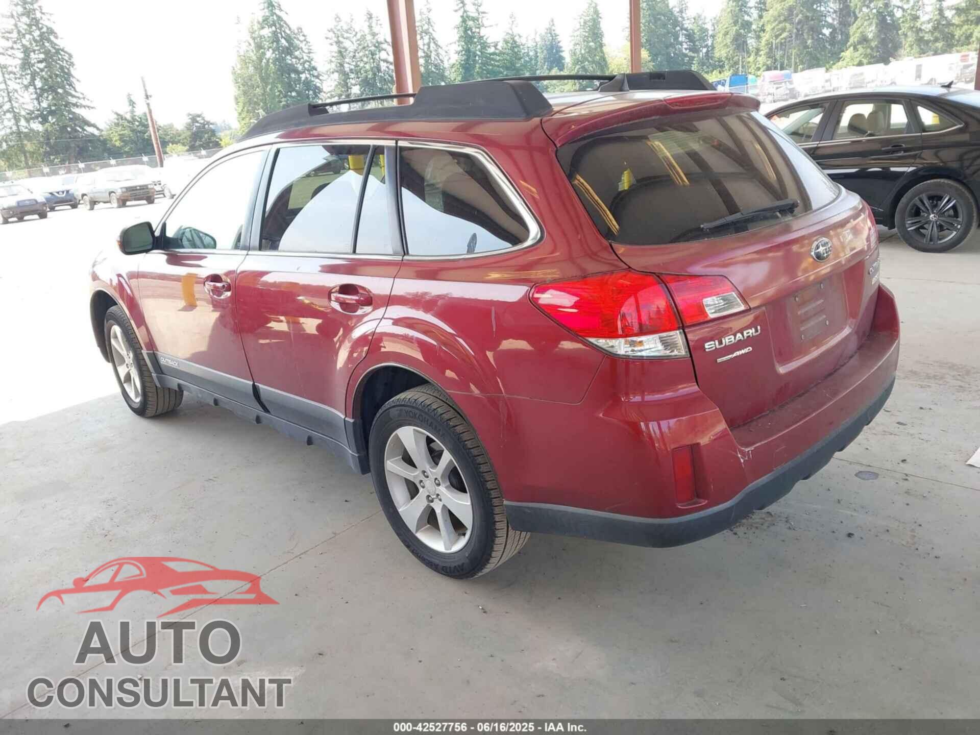 SUBARU OUTBACK 2014 - 4S4BRBCC7E3326279