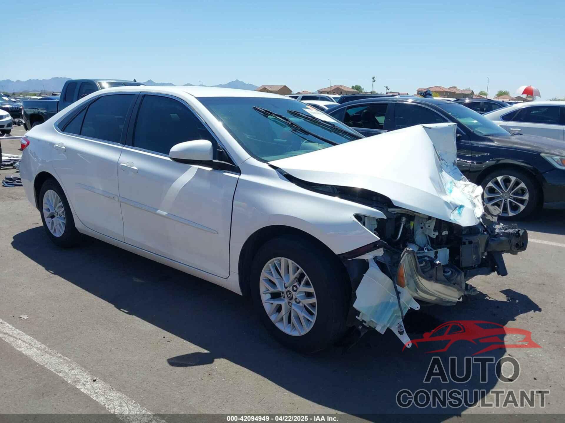 TOYOTA CAMRY 2016 - 4T4BF1FKXGR527442