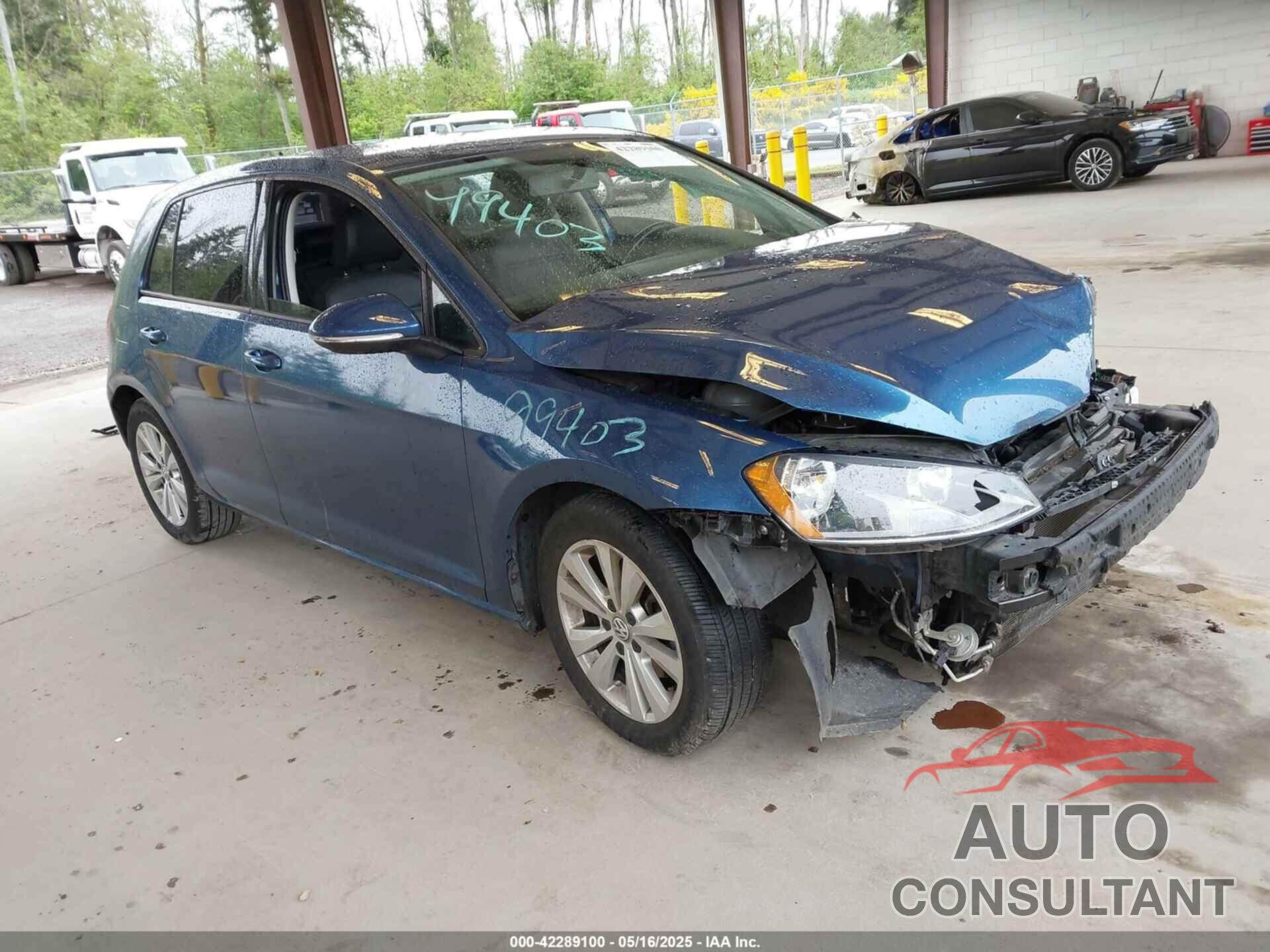 VOLKSWAGEN GOLF 2015 - 3VW2A7AU5FM015547