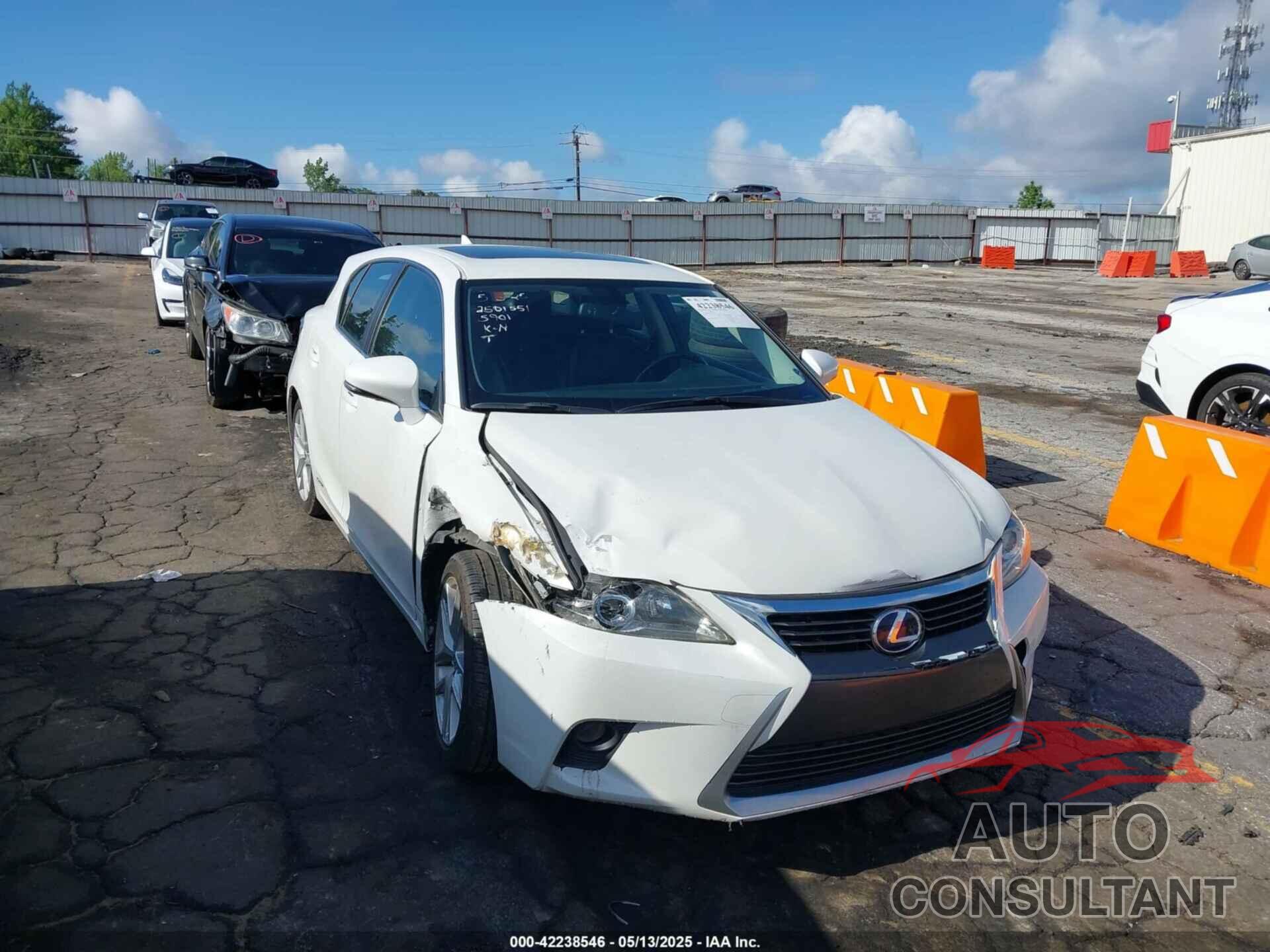 LEXUS CT 2014 - JTHKD5BH1E2175901