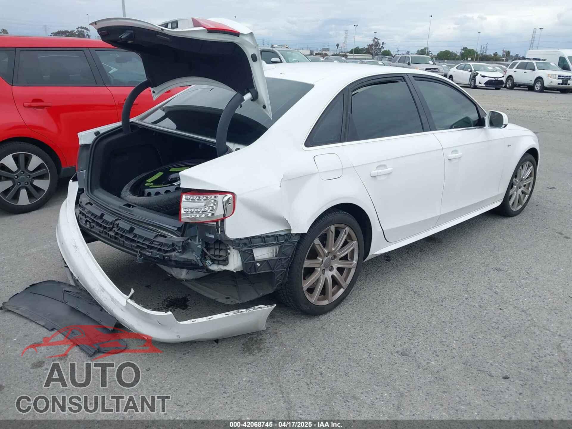 AUDI A4 2012 - WAUEFAFL3CA111293