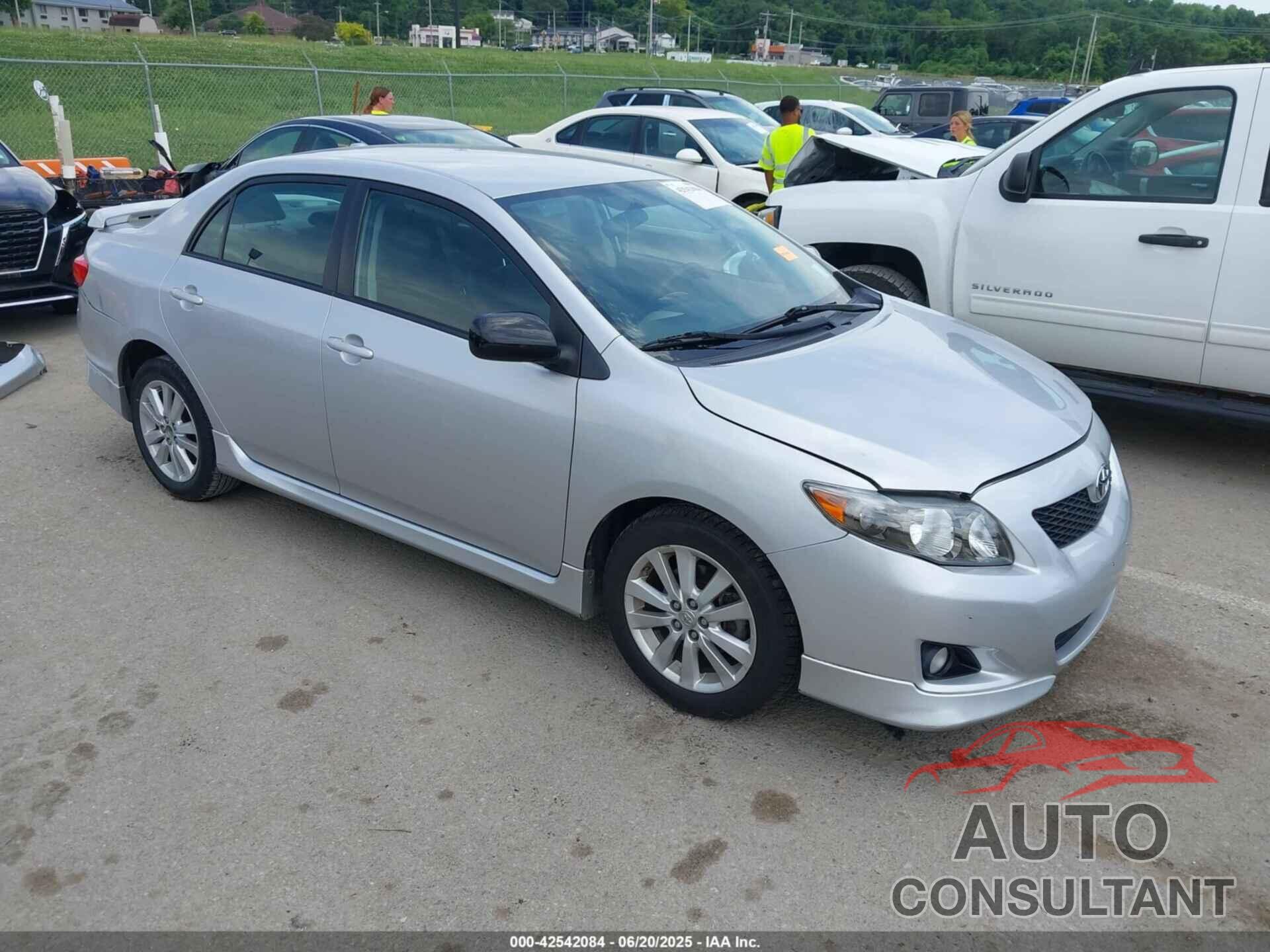 TOYOTA COROLLA 2009 - 1NXBU40E59Z105327