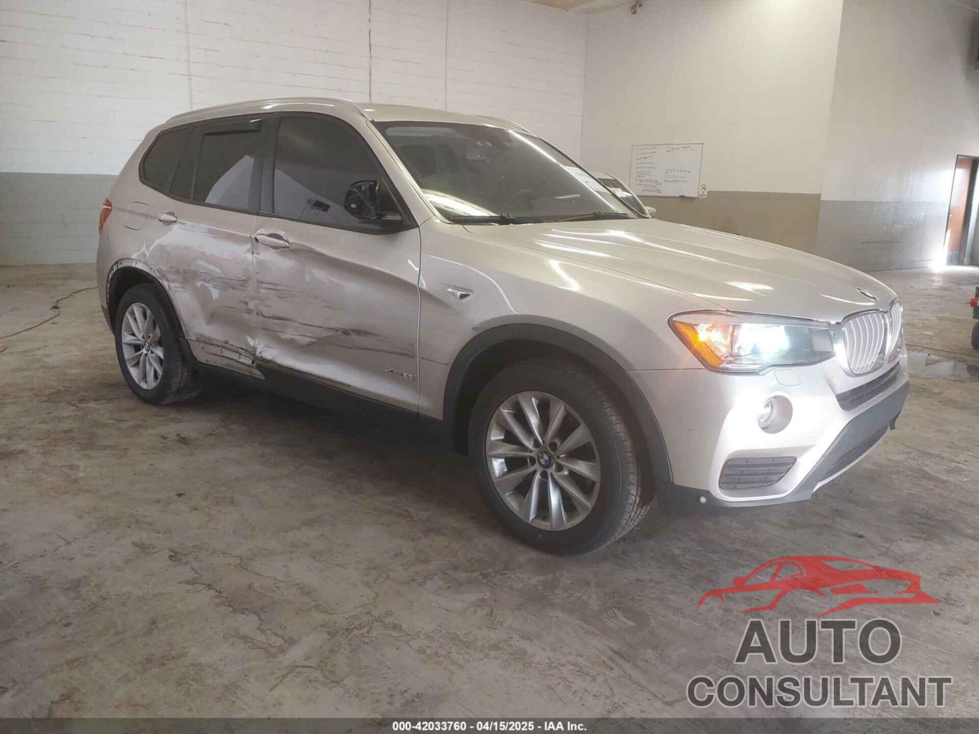 BMW X3 2017 - 5UXWX9C58H0T00042