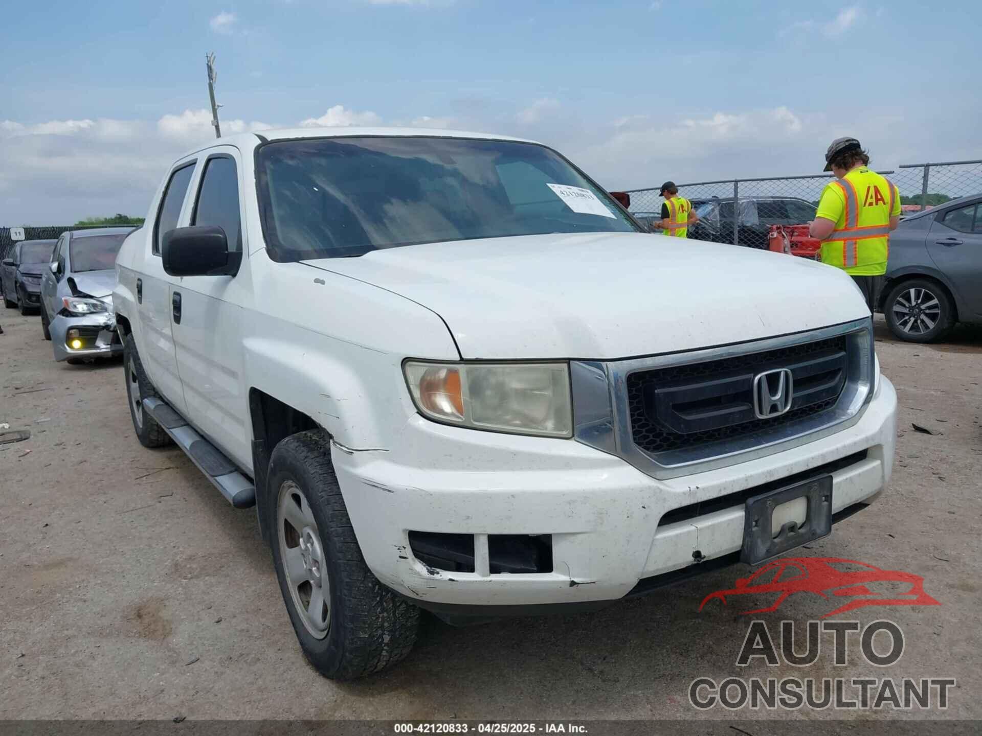 HONDA RIDGELINE 2010 - 5FPYK1F20AB004961
