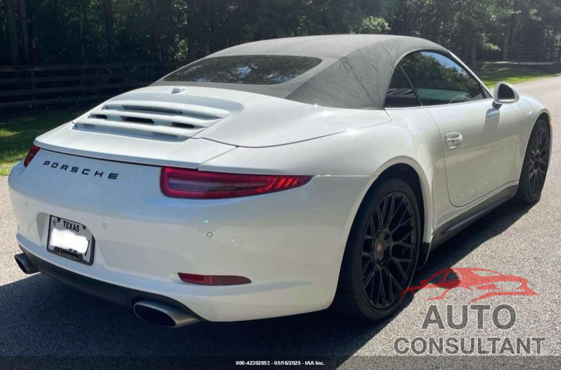 PORSCHE 911 2014 - WP0CA2A92ES140453
