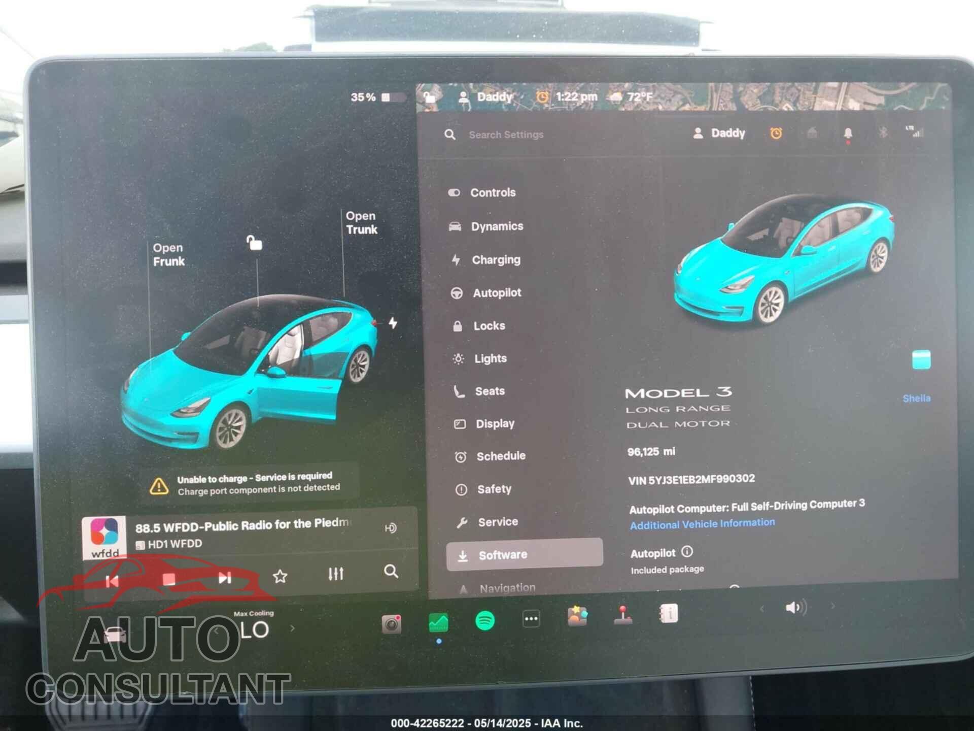 TESLA MODEL 3 2021 - 5YJ3E1EB2MF990302