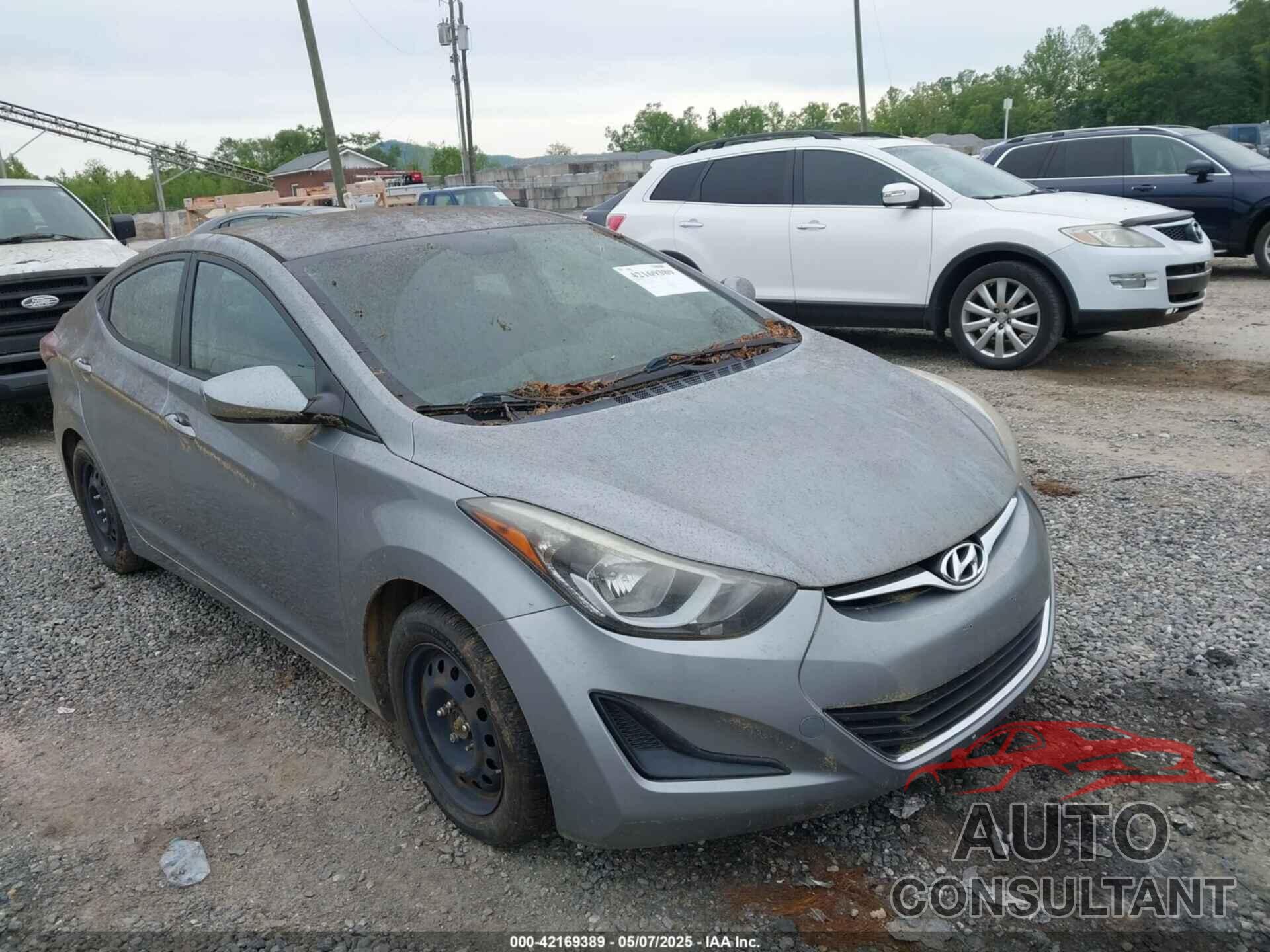 HYUNDAI ELANTRA 2016 - KMHDH4AE3GU523605