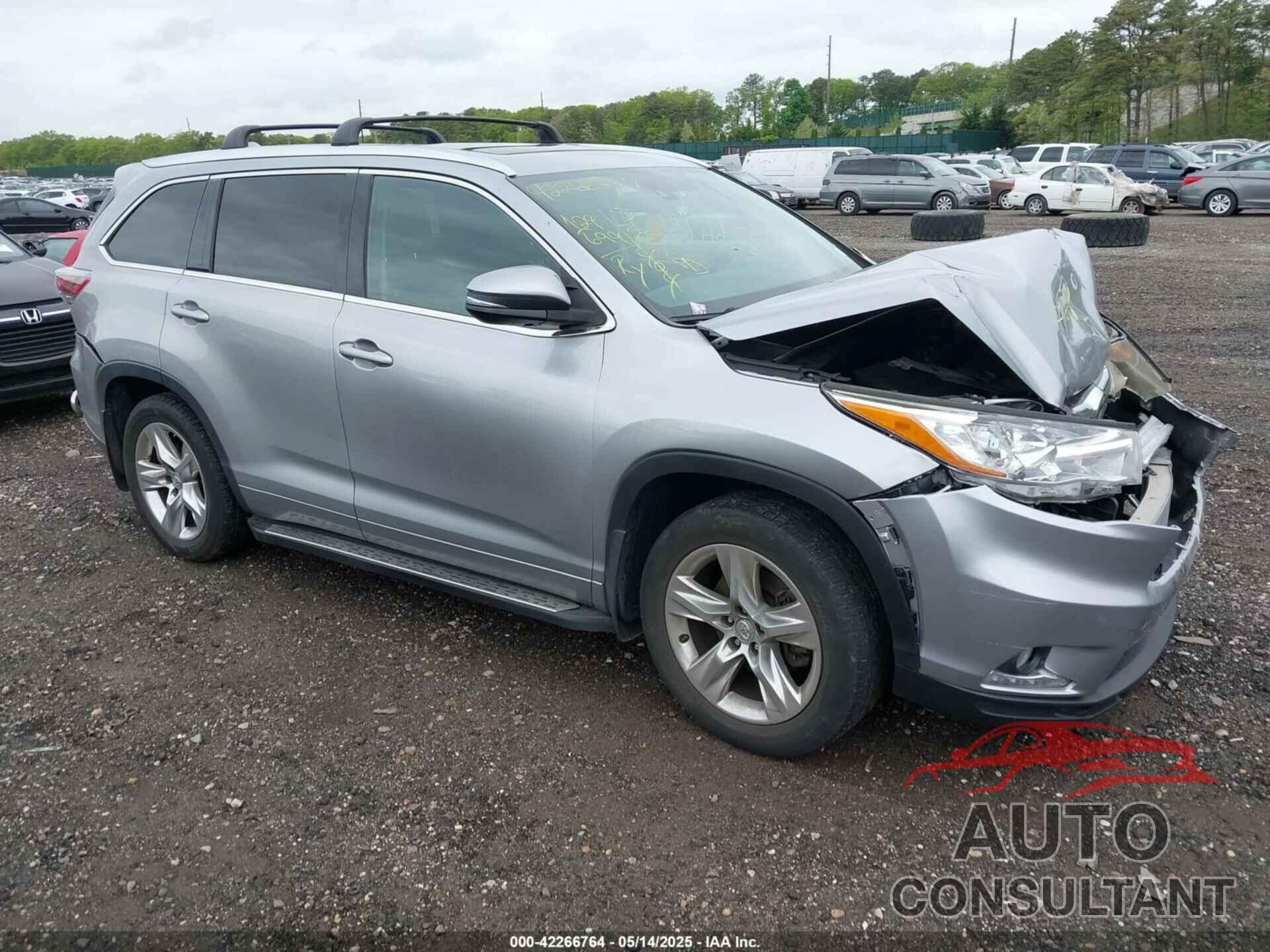 TOYOTA HIGHLANDER 2015 - 5TDDKRFH4FS142595