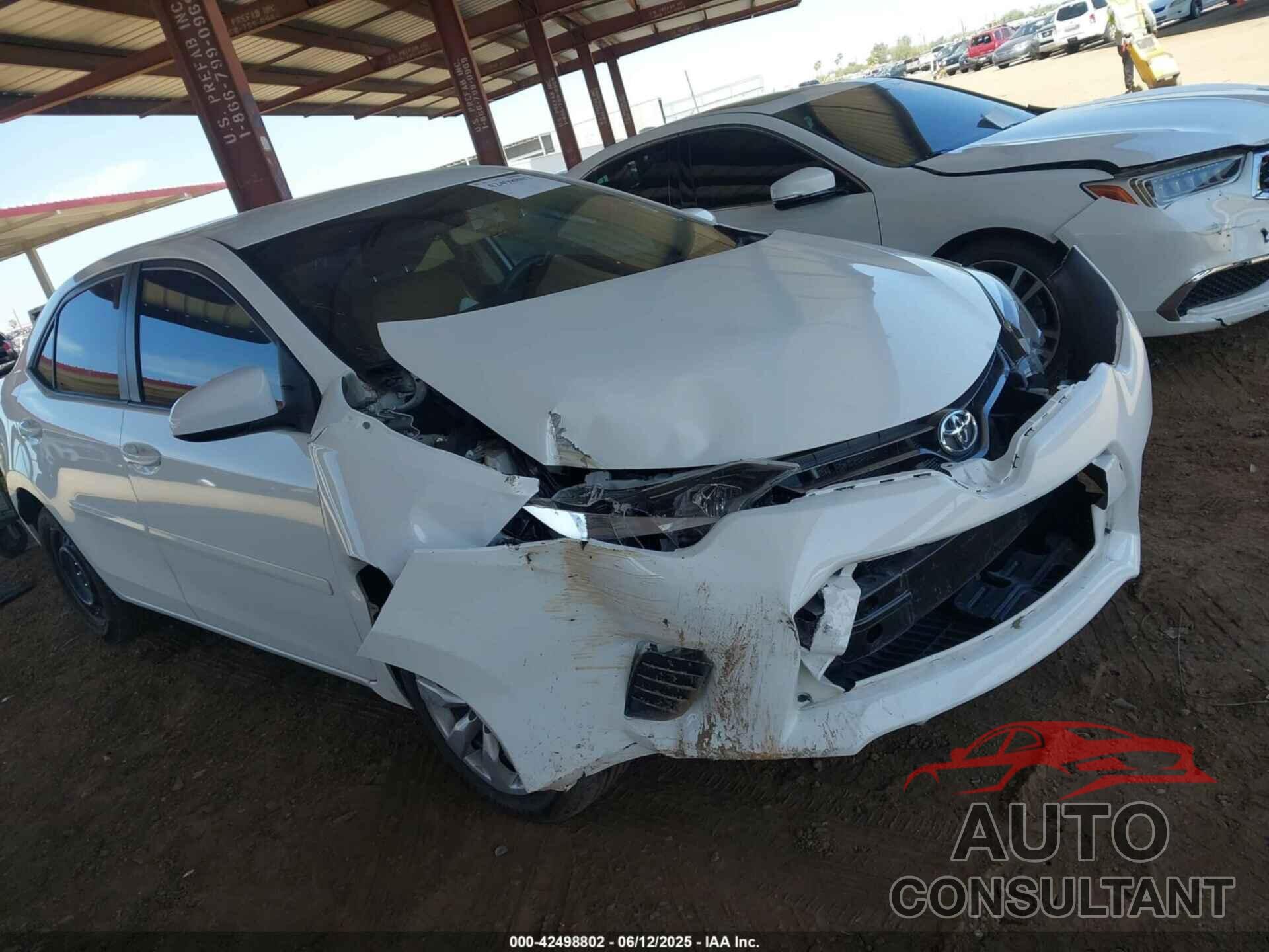 TOYOTA COROLLA 2015 - 5YFBURHE3FP225139