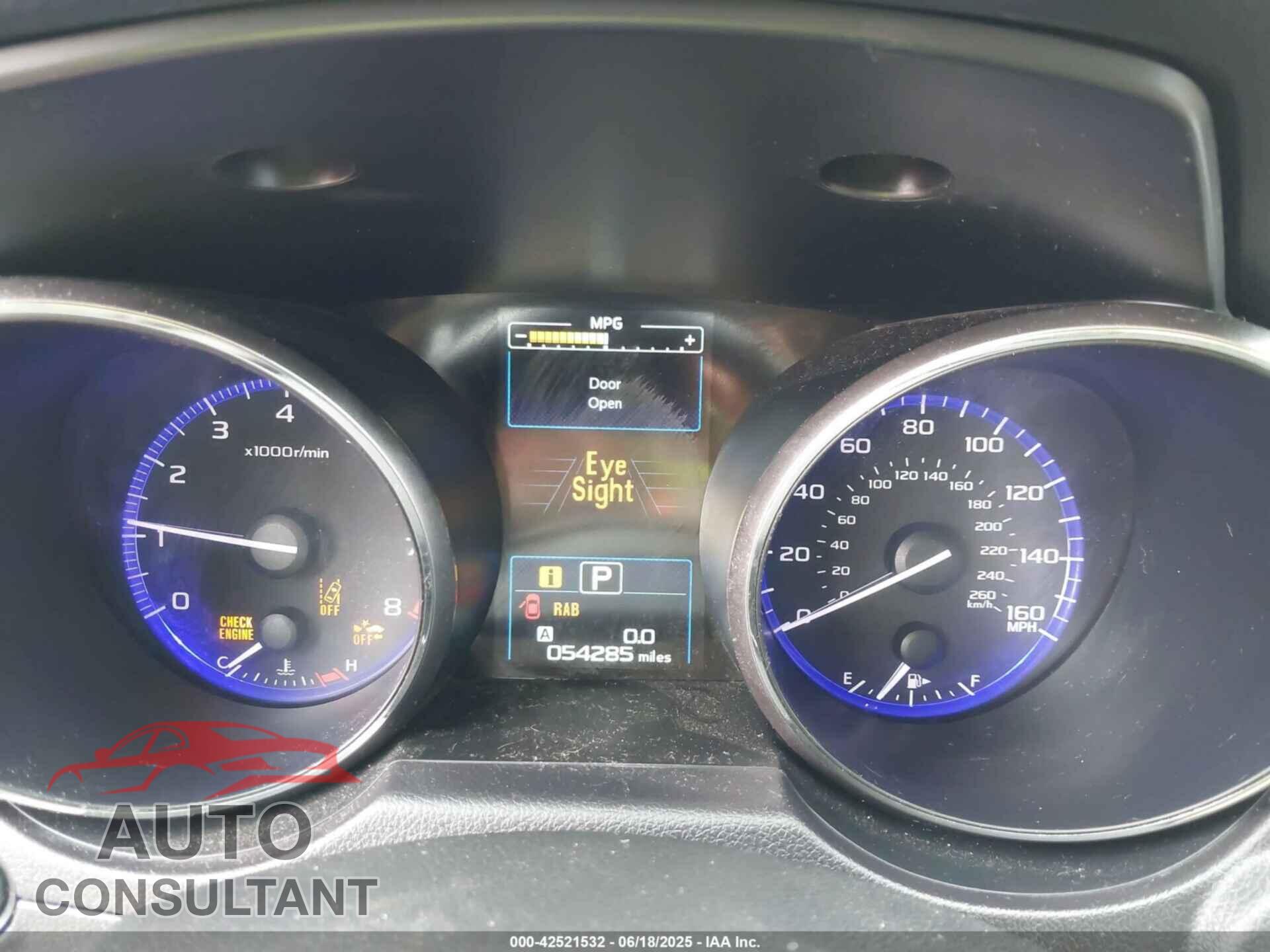 SUBARU OUTBACK 2017 - 4S4BSENC7H3263630