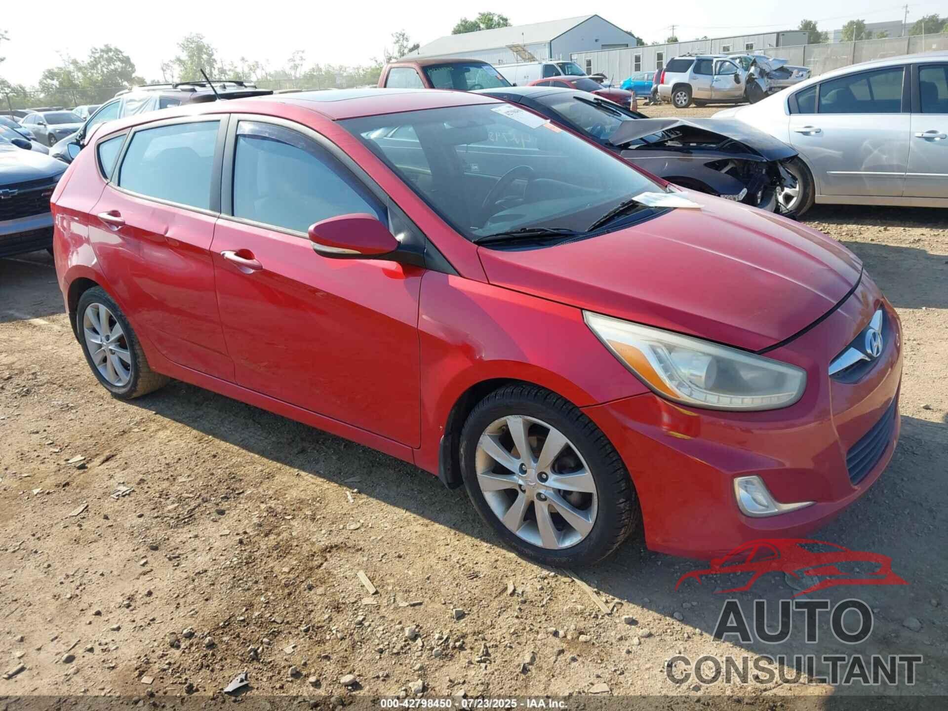 HYUNDAI ACCENT 2014 - KMHCU5AE3EU166176