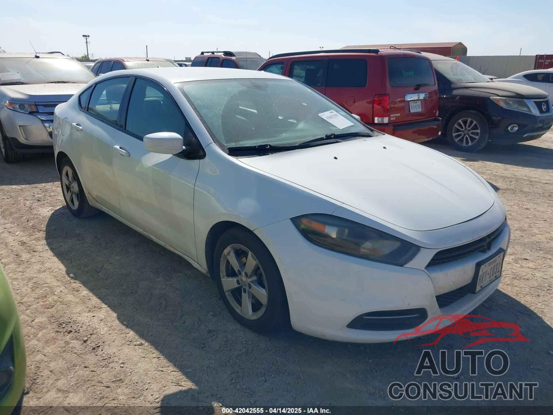 DODGE DART 2015 - 1C3CDFBBXFD319480
