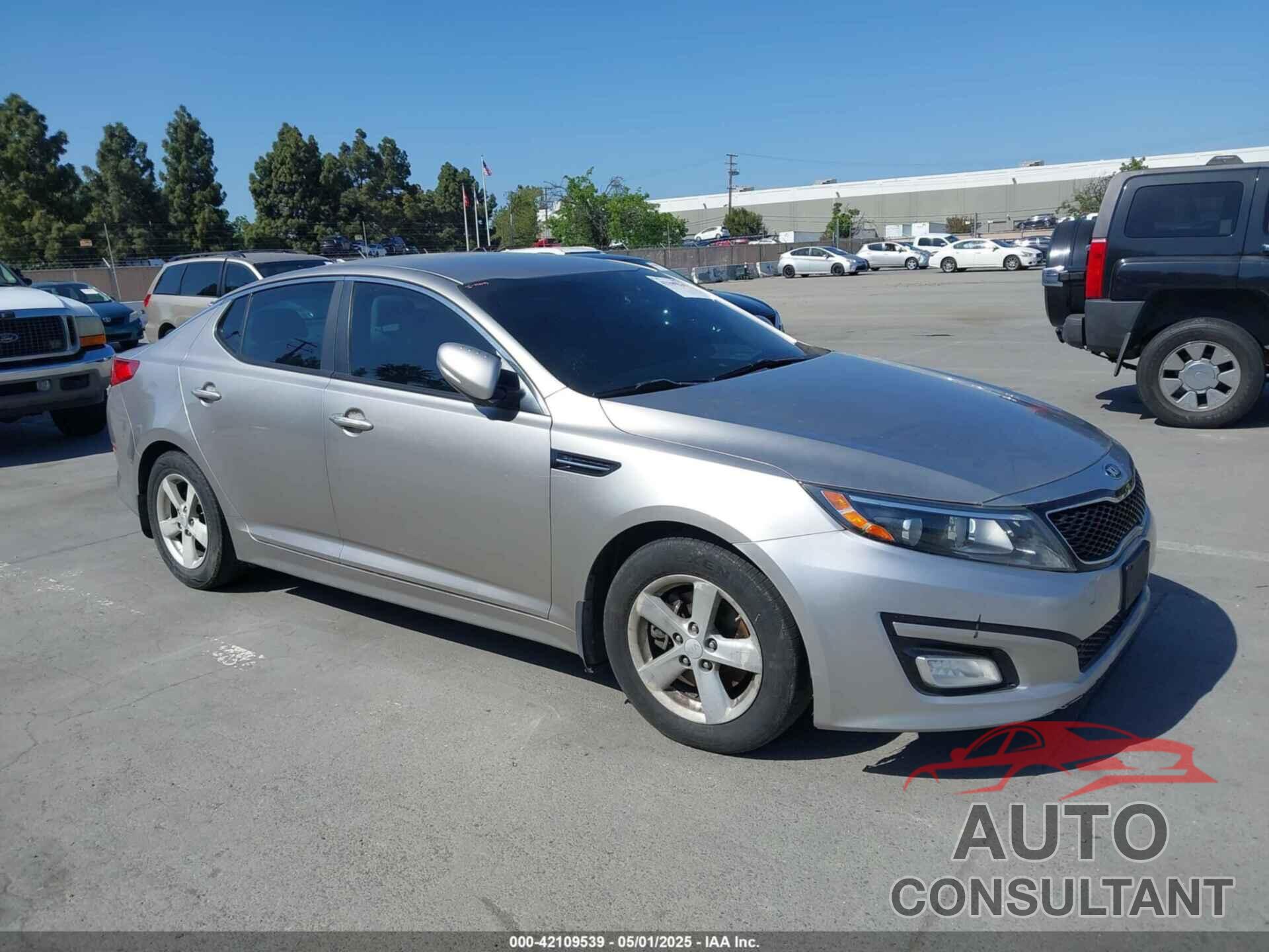 KIA OPTIMA 2014 - KNAGM4A70E5482966