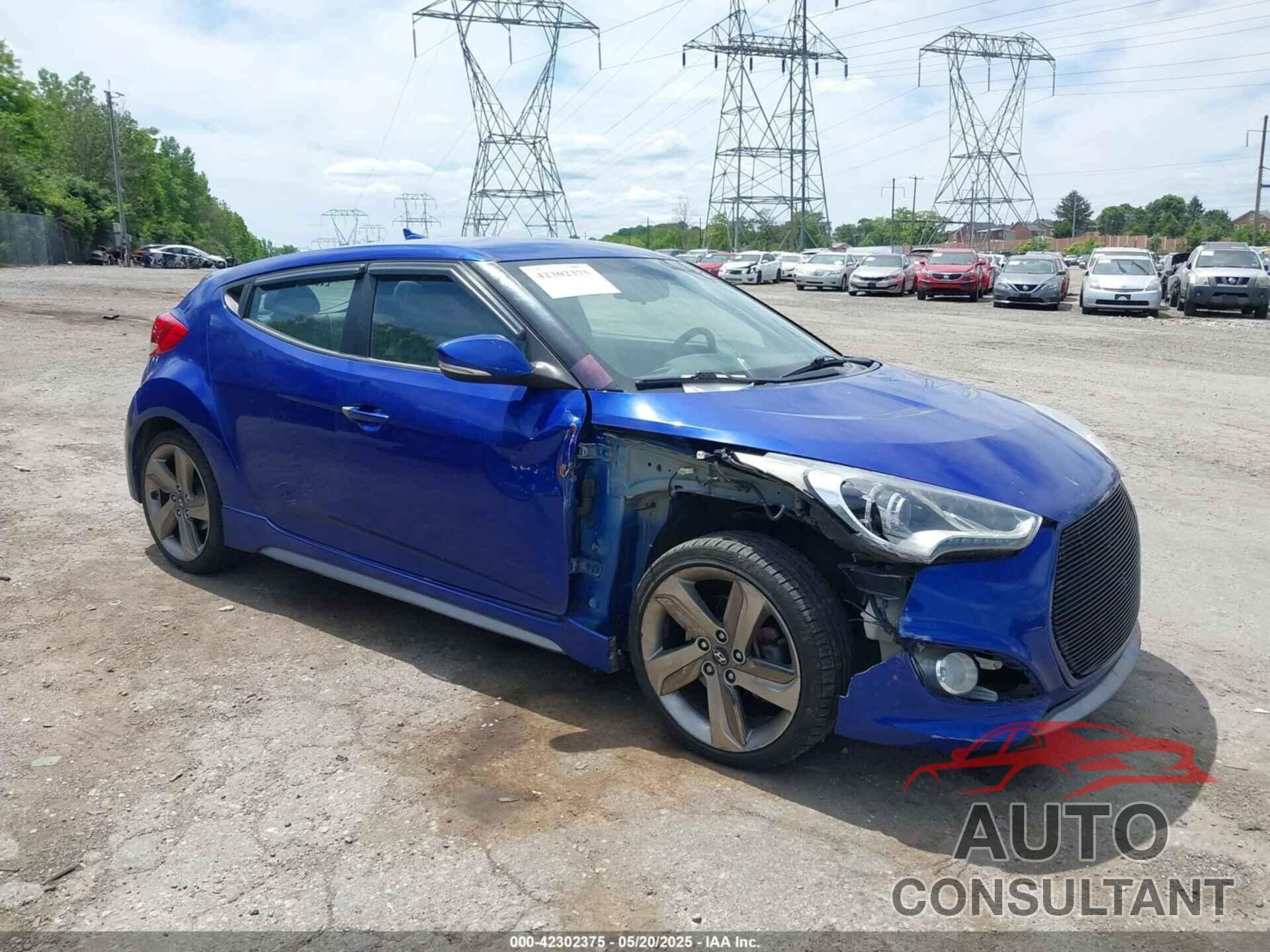 HYUNDAI VELOSTER 2013 - KMHTC6AE5DU095540