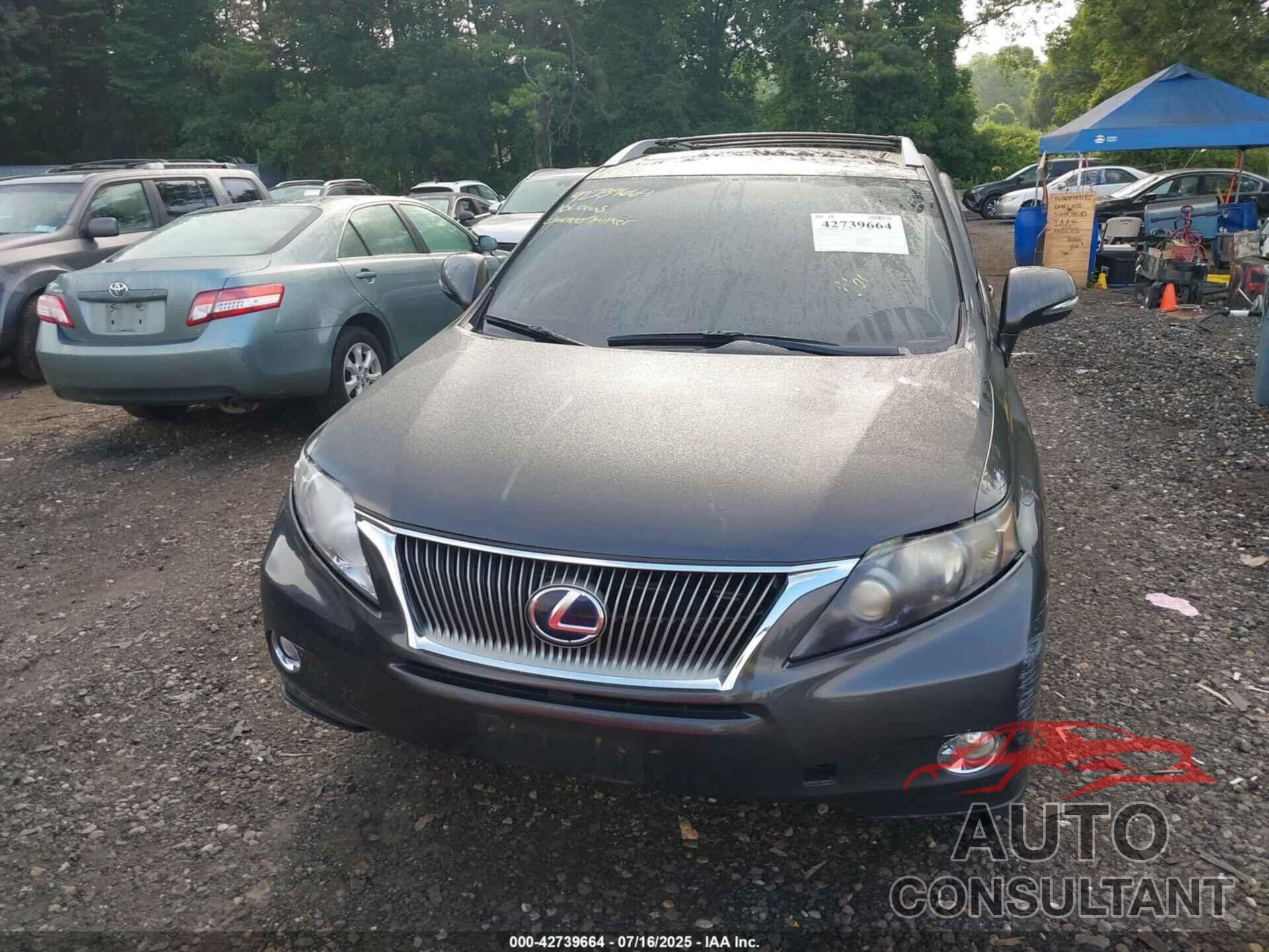 LEXUS RX 450H 2010 - JTJBC1BA2A2409762