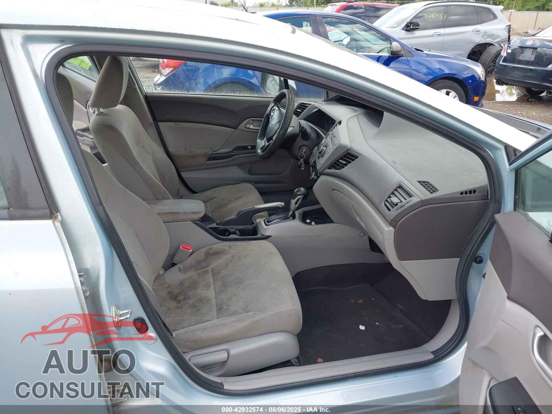 HONDA CIVIC 2012 - 19XFB2F53CE086645