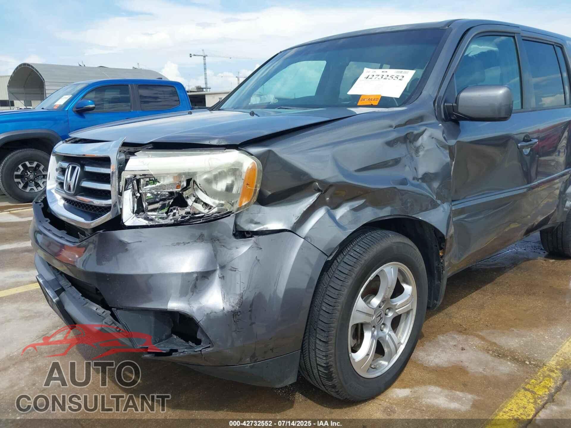 HONDA PILOT 2013 - 5FNYF4H53DB077414