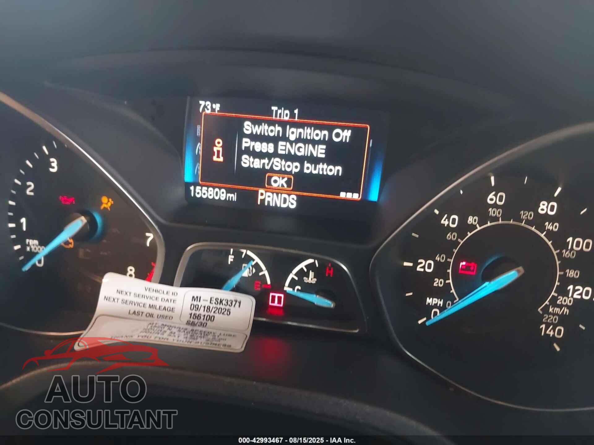 FORD FOCUS 2016 - 1FADP3N22GL223003
