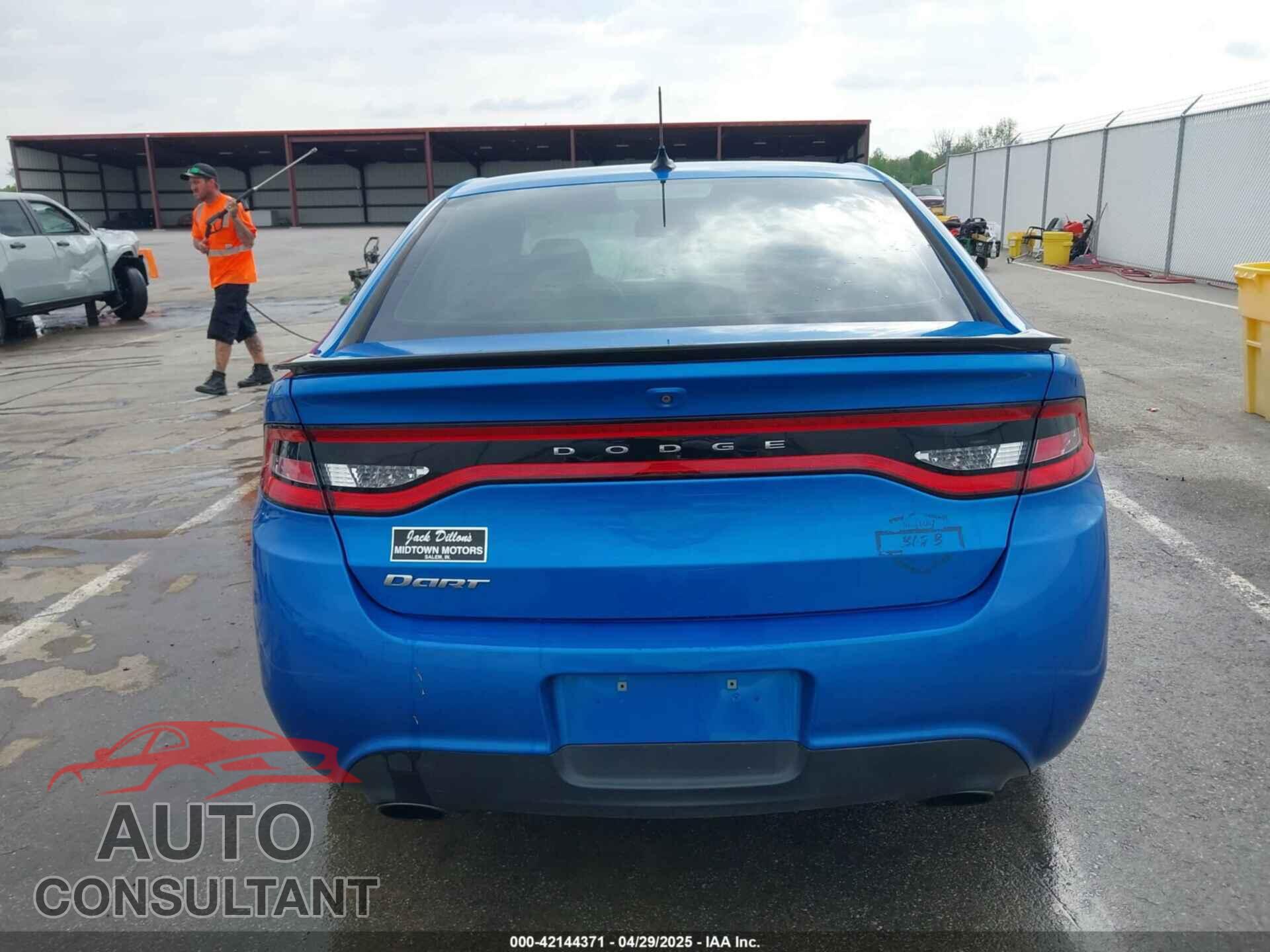 DODGE DART 2015 - 1C3CDFBB1FD422884