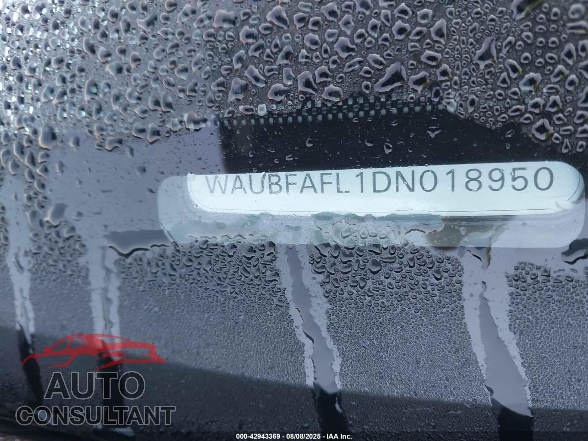 AUDI A4 2013 - WAUBFAFL1DN018950