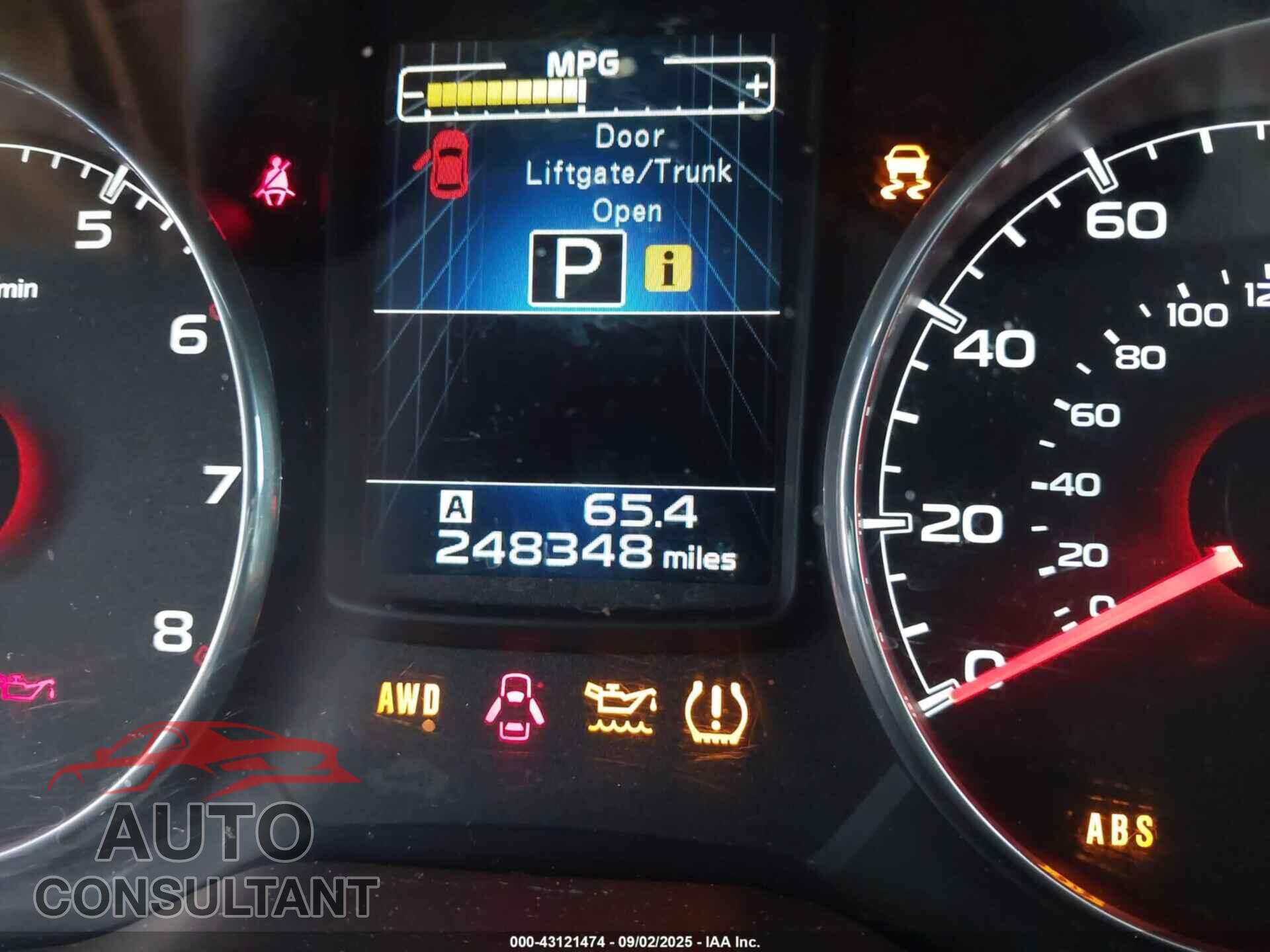 SUBARU OUTBACK 2014 - 4S4BRBLC3E3268557