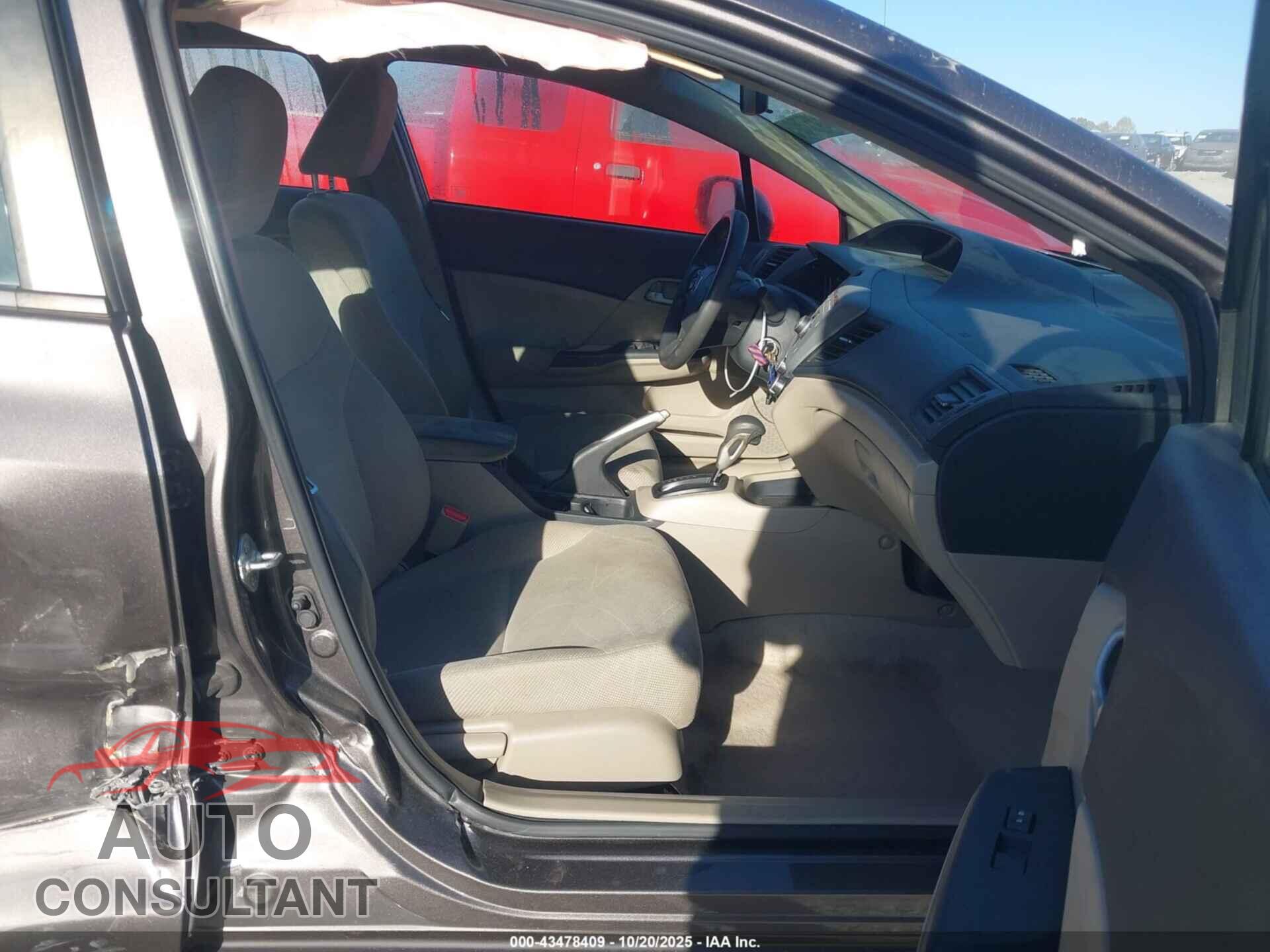HONDA CIVIC 2012 - 19XFB2F53CE005613