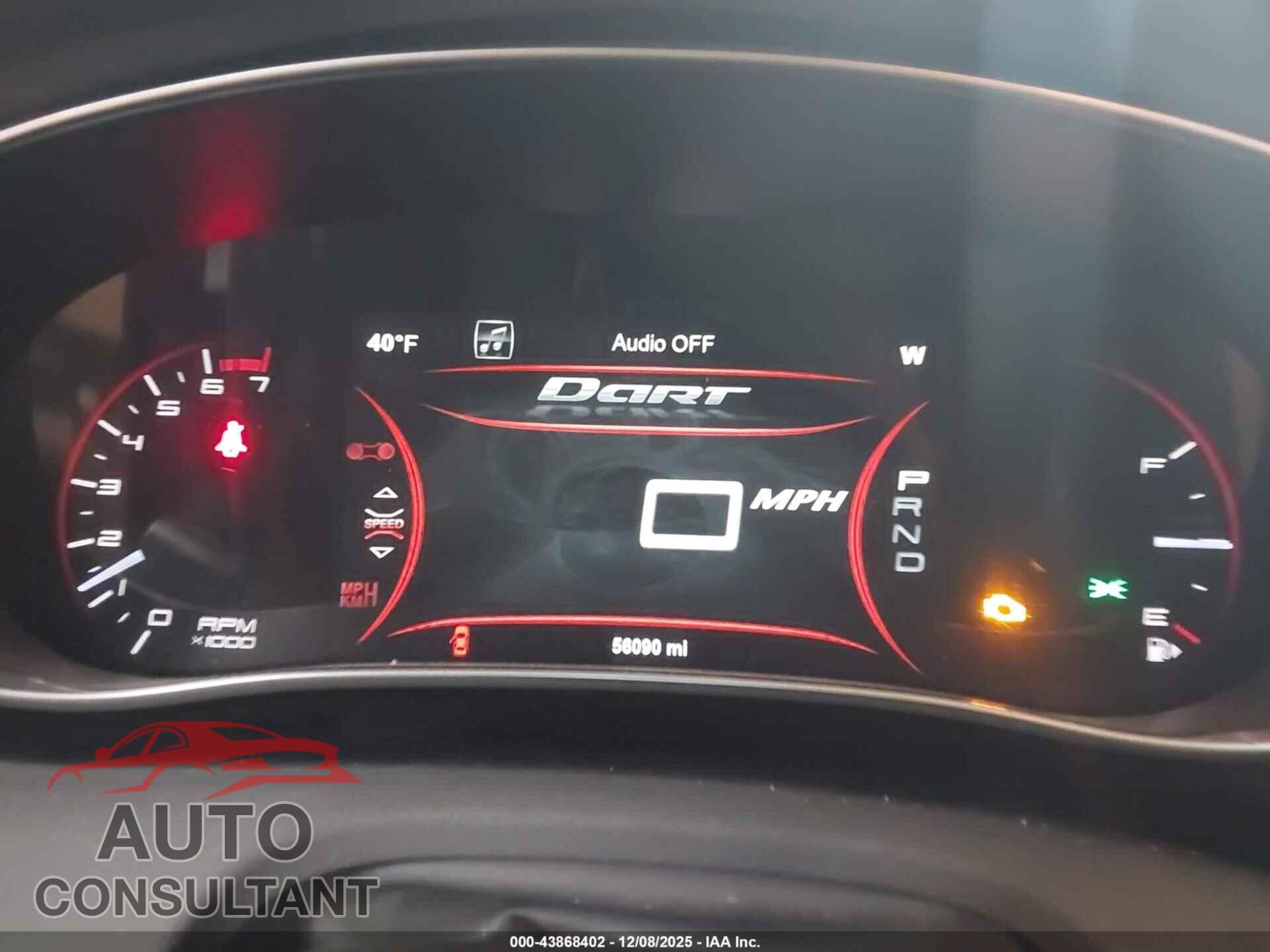 DODGE DART 2013 - 1C3CDFCA4DD155419