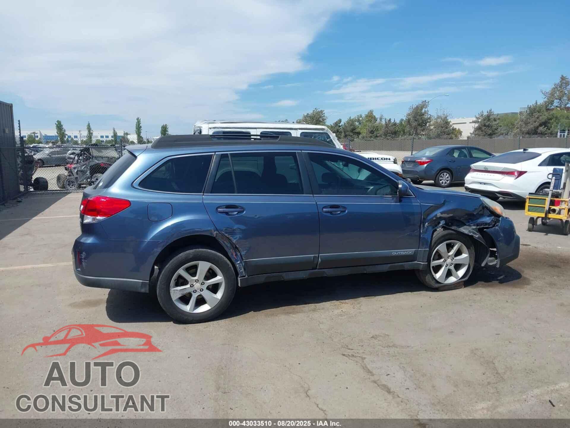 SUBARU OUTBACK 2013 - 4S4BRBBC8D3320622