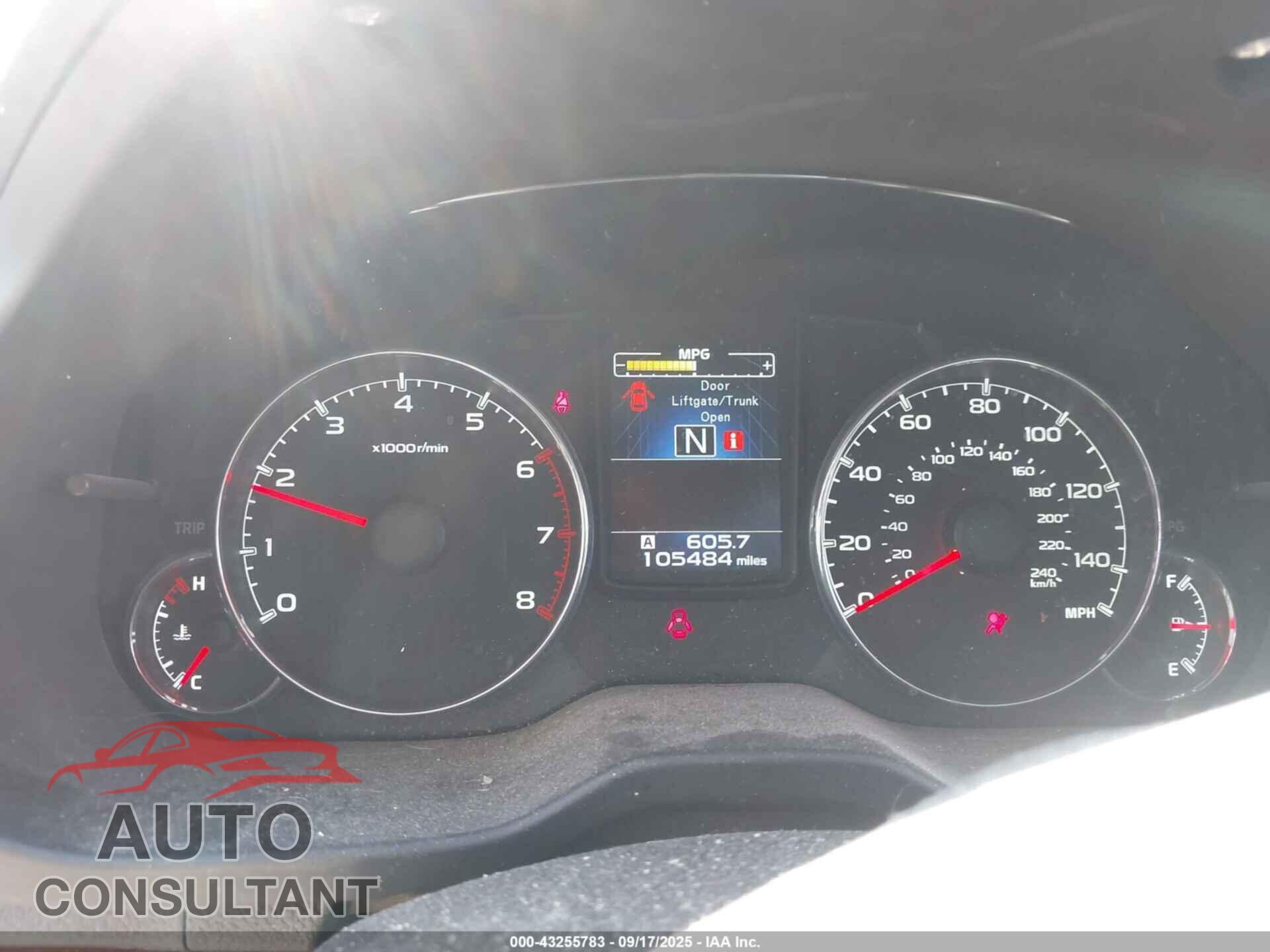 SUBARU OUTBACK 2014 - 4S4BRBLC9E3225793
