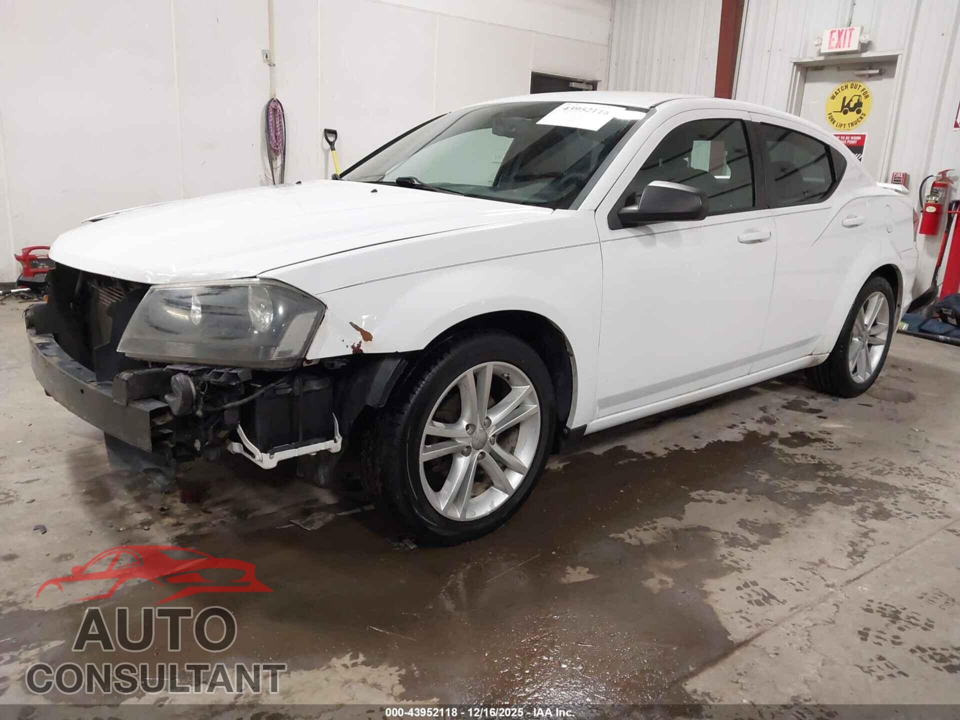 DODGE AVENGER 2013 - 1C3CDZAG9DN526304