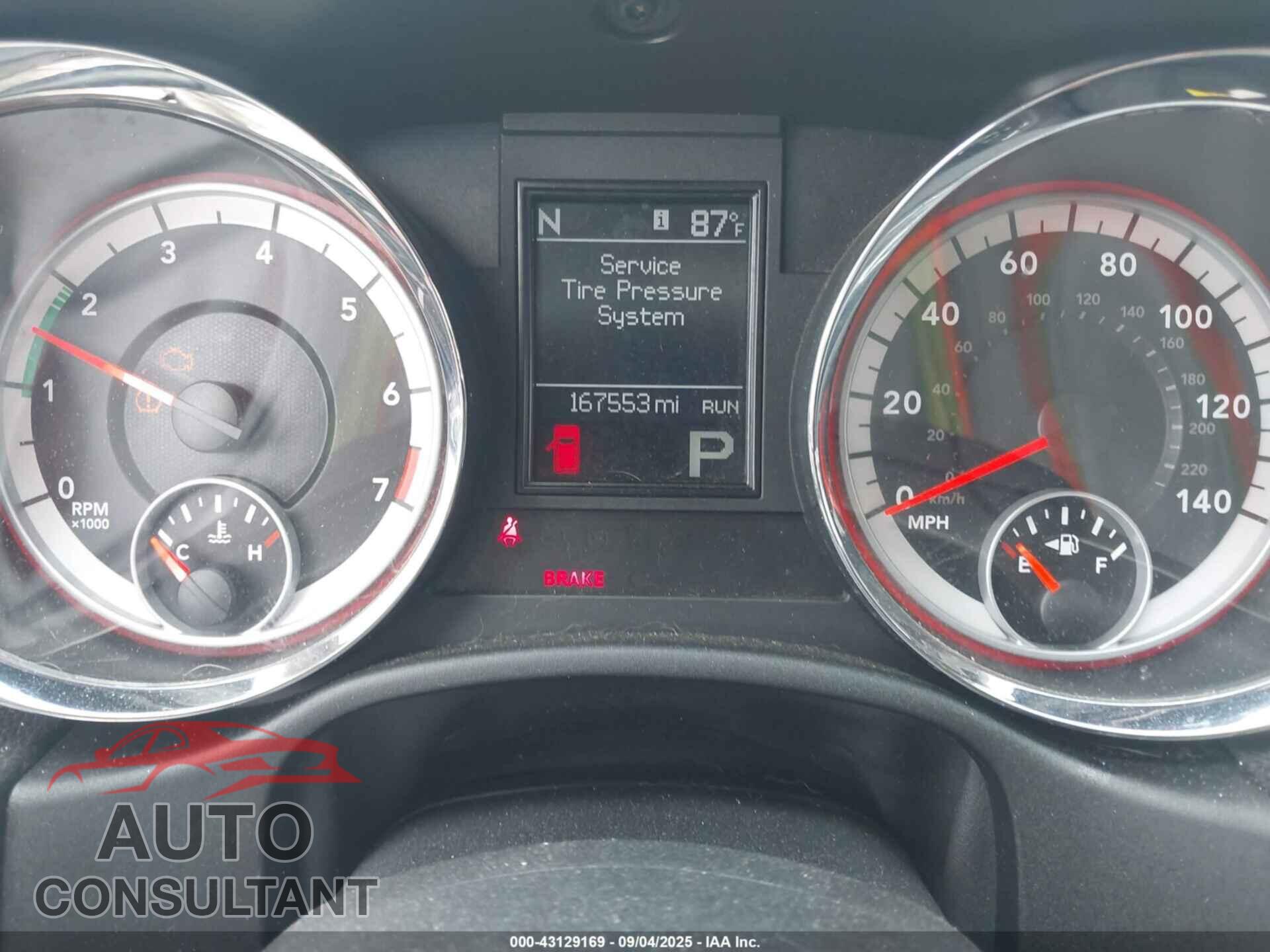 DODGE DURANGO 2011 - 1D4RD4GG3BC740328