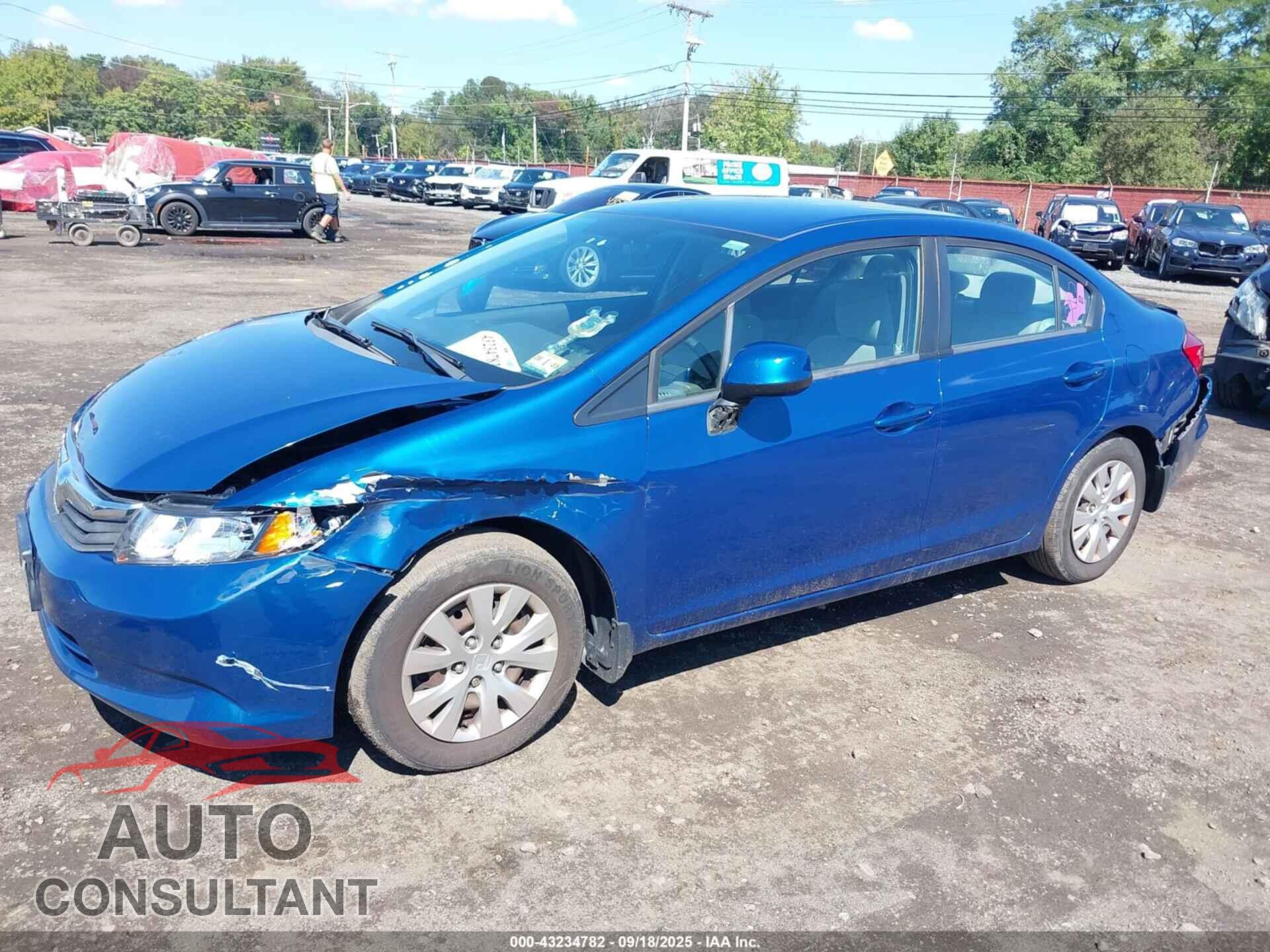 HONDA CIVIC 2012 - 19XFB2F56CE322642