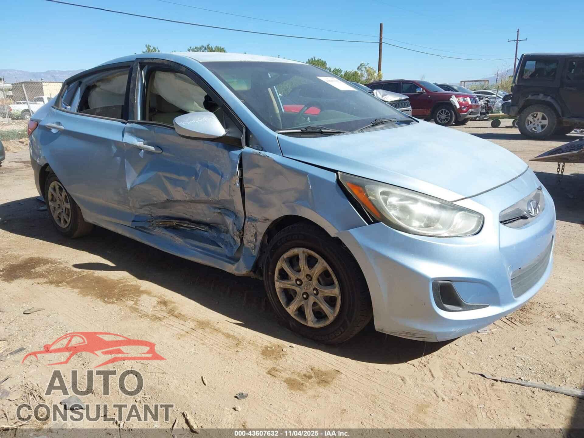 HYUNDAI ACCENT 2013 - KMHCT4AE9DU542875