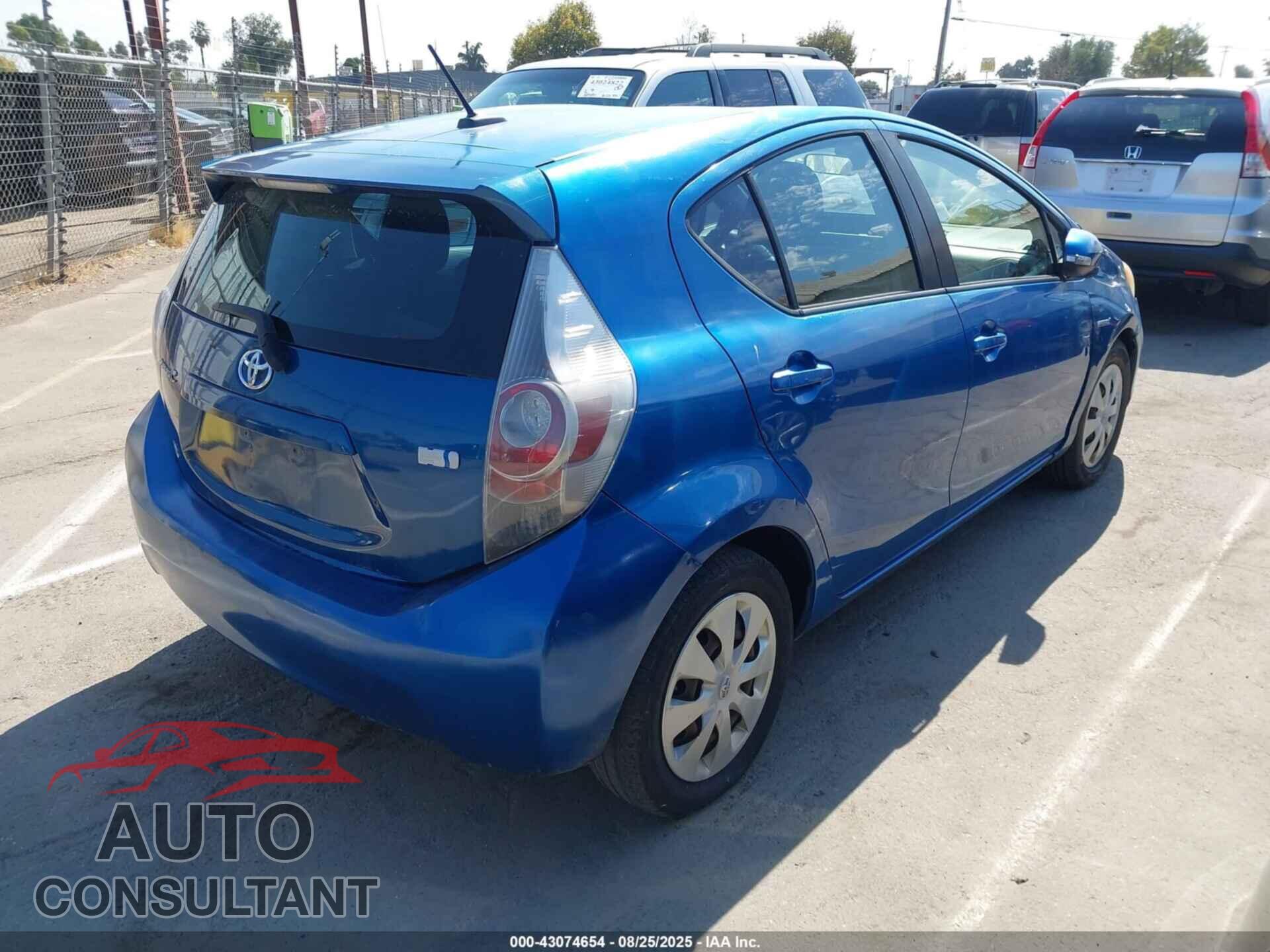 TOYOTA PRIUS C 2012 - JTDKDTB30C1504830